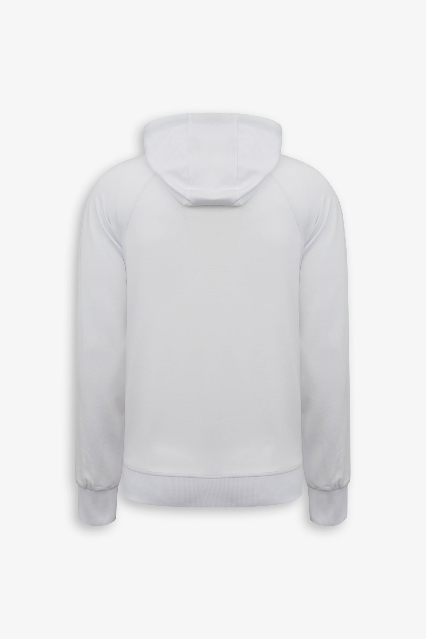 Felpa tecnica full zip con cappuccio DNJ bianca-Dan John