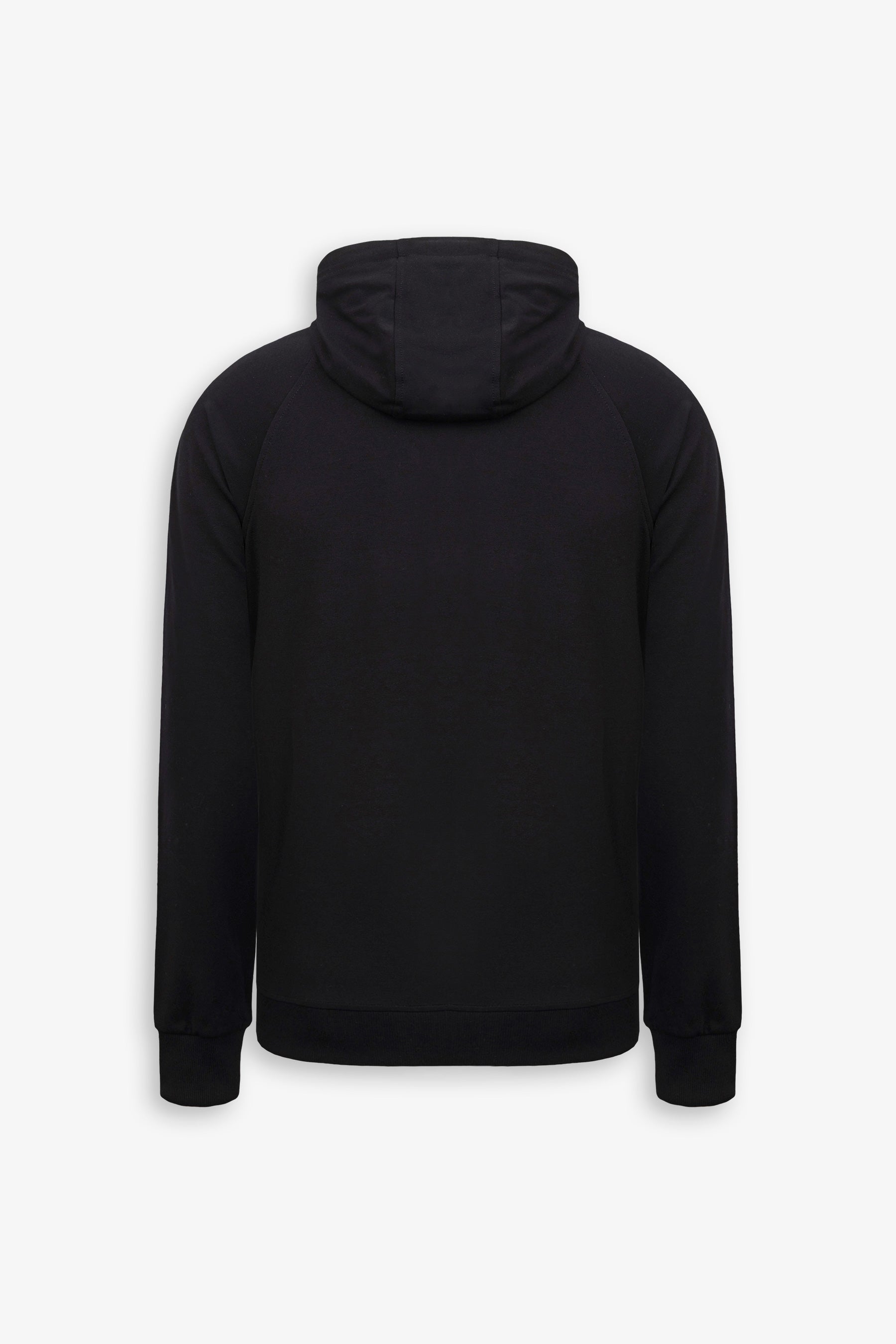 Felpa tecnica full zip con cappuccio DNJ nero-Dan John
