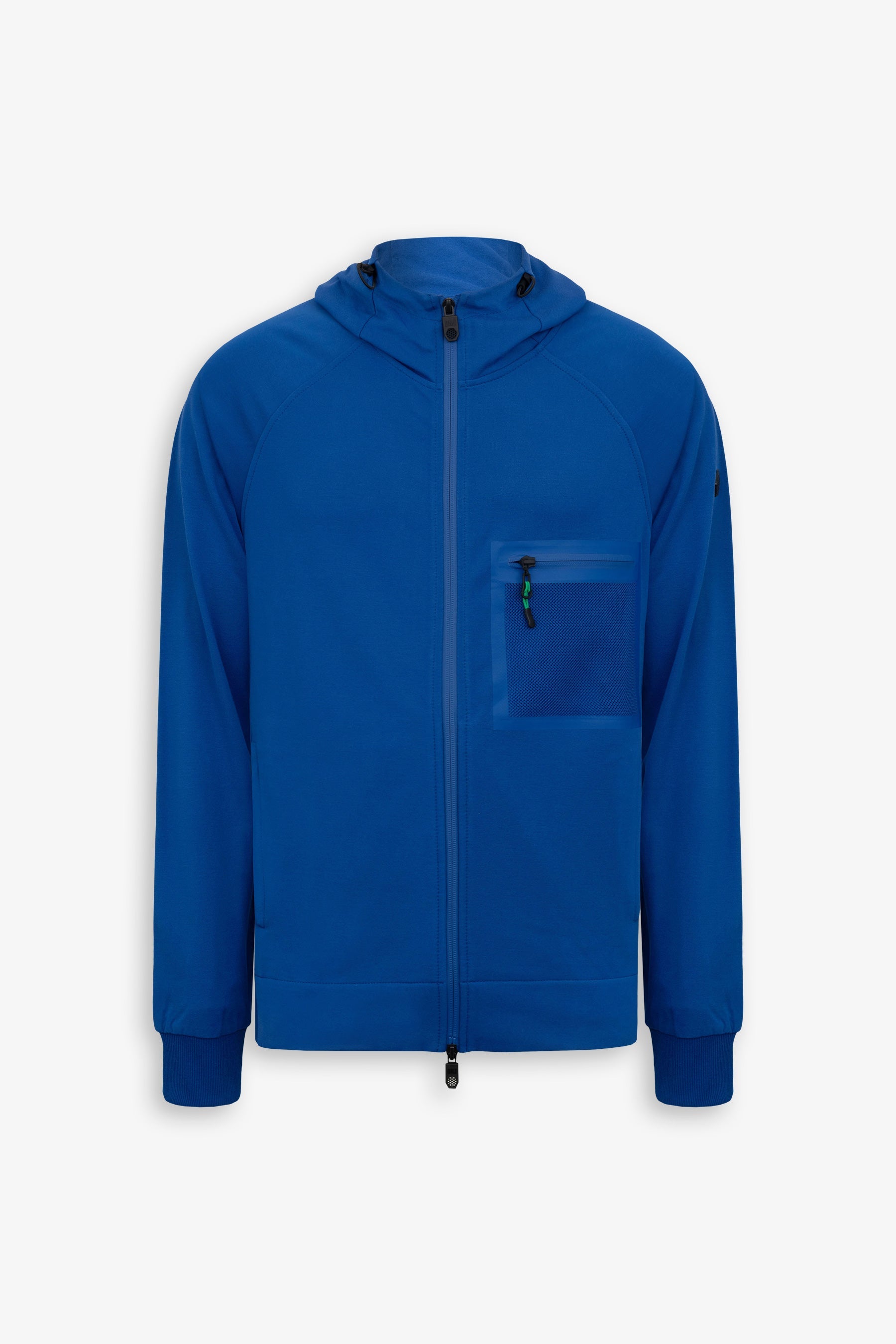 Felpa tecnica full zip con cappuccio DNJ royal-Dan John