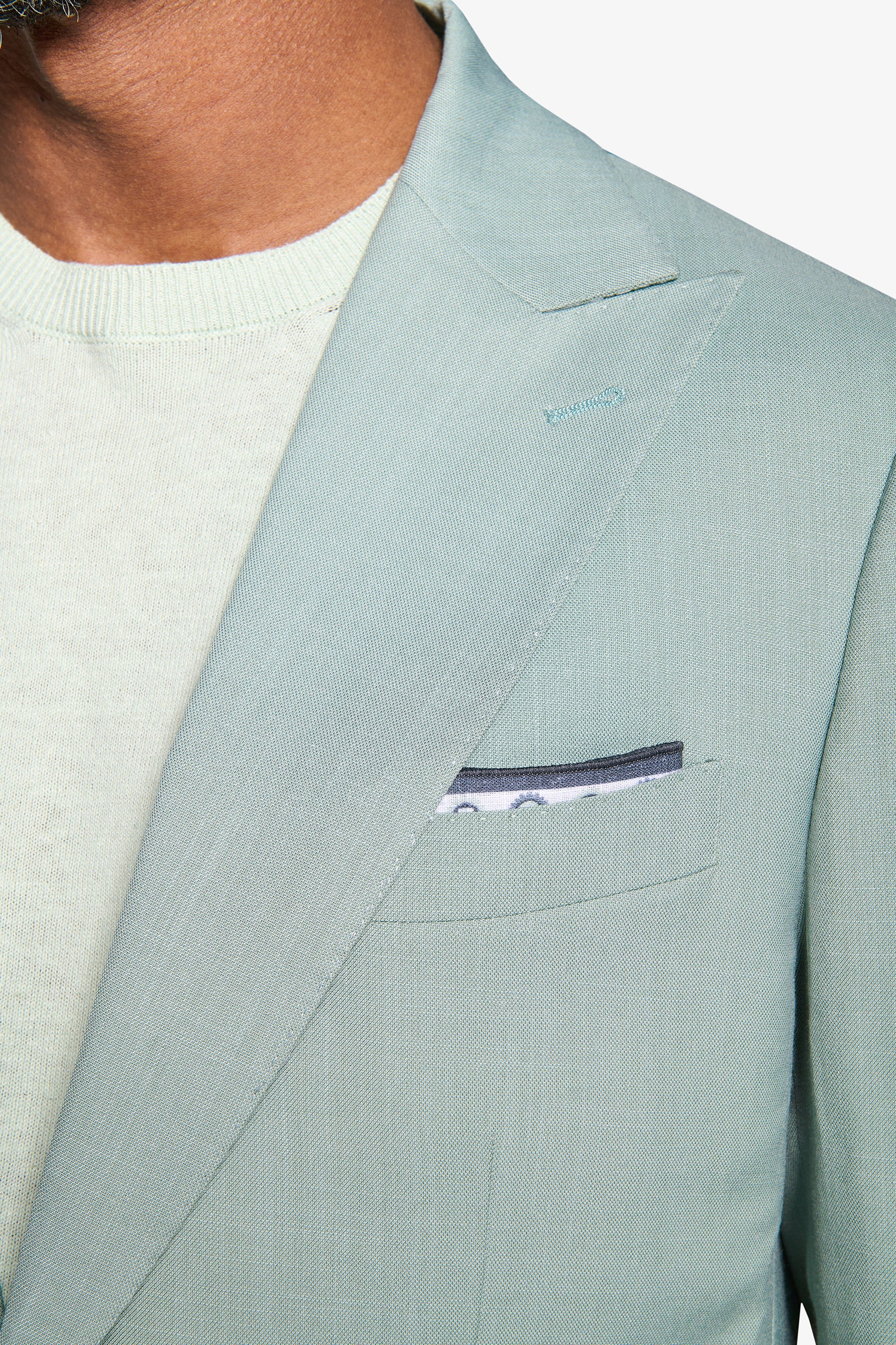 Giacca da abito in grisaglia menta-Dan John