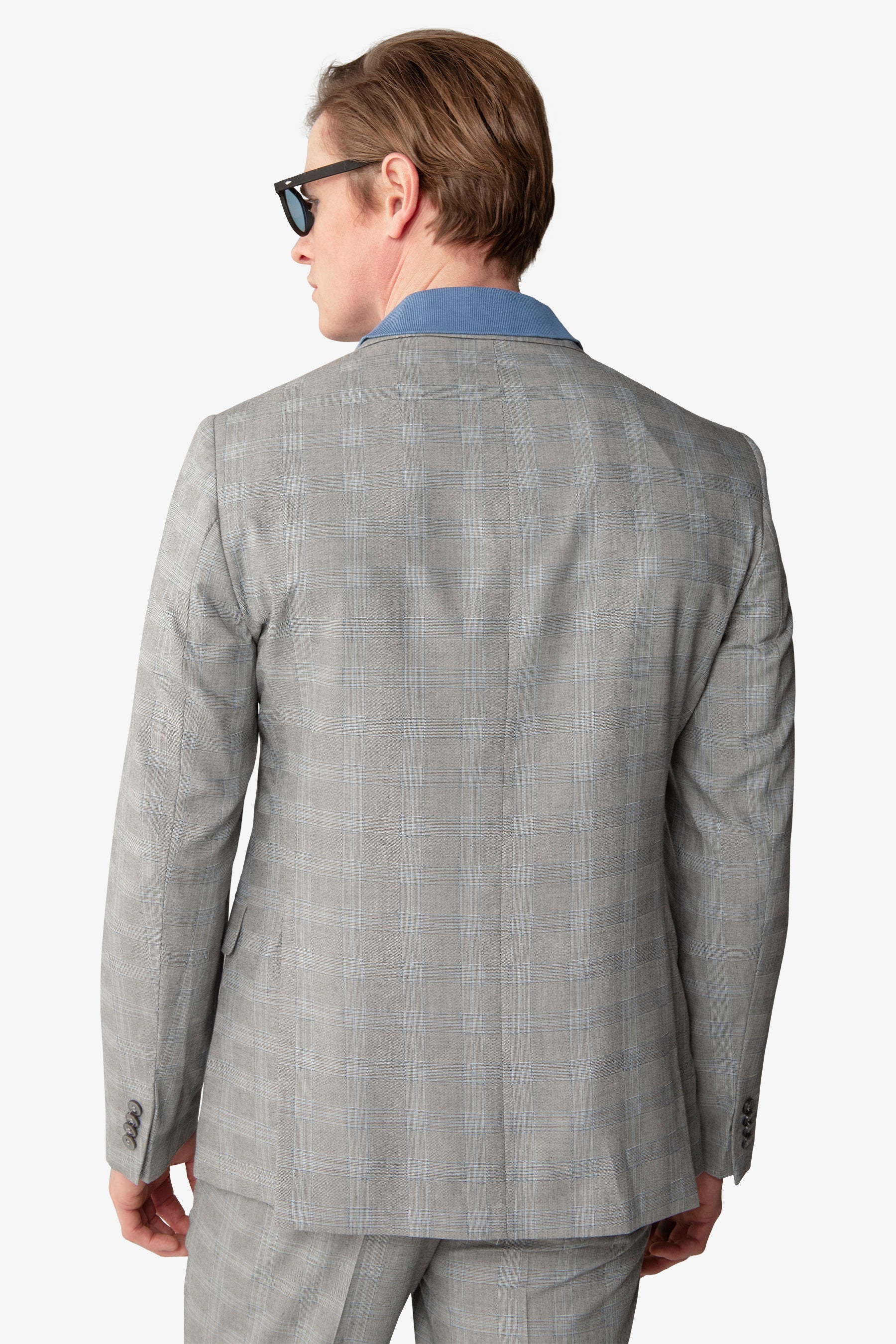 Giacca da abito principe di galles polvere slim-Dan John