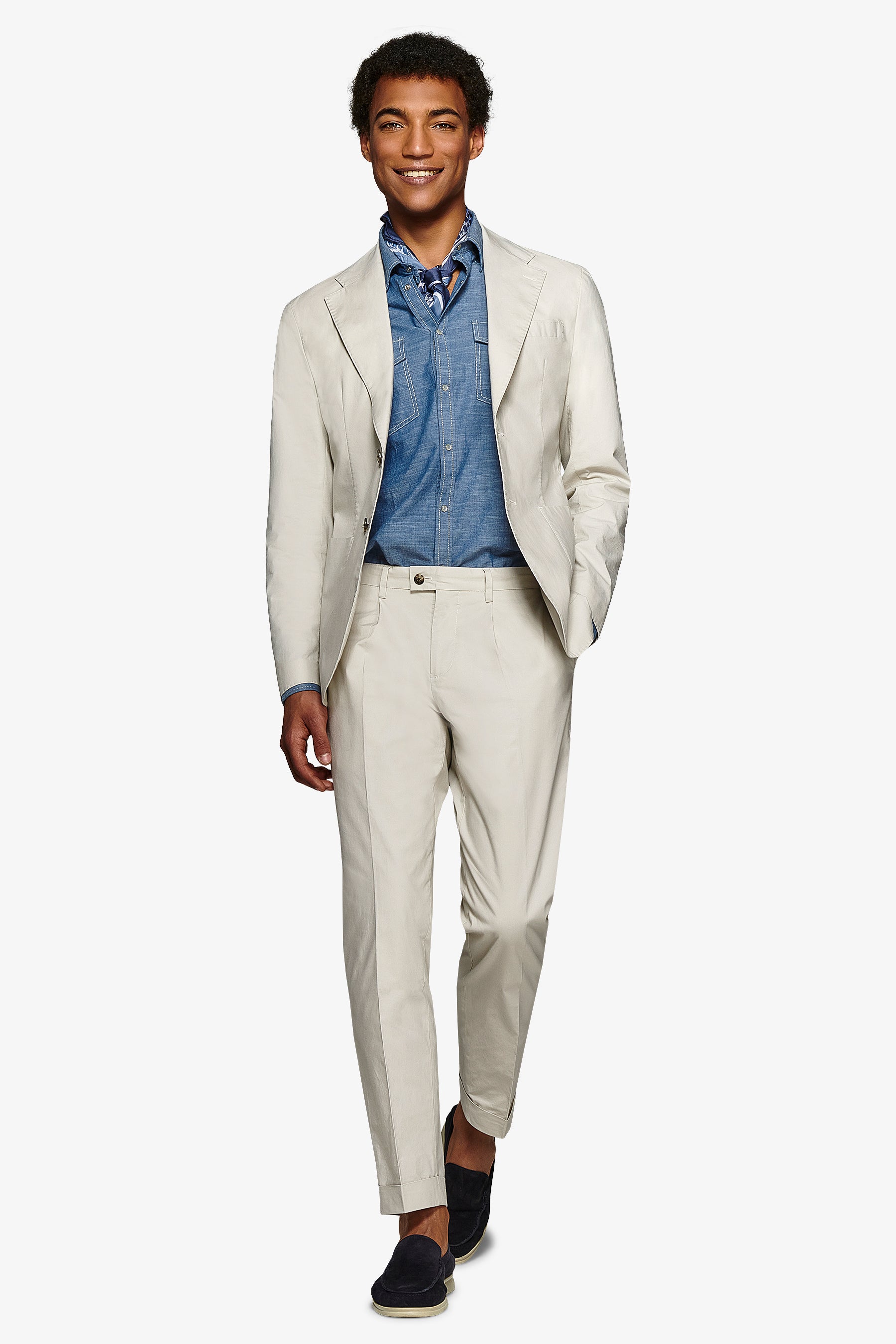 Giacca da abito tela paracadute pomice slim-Dan John