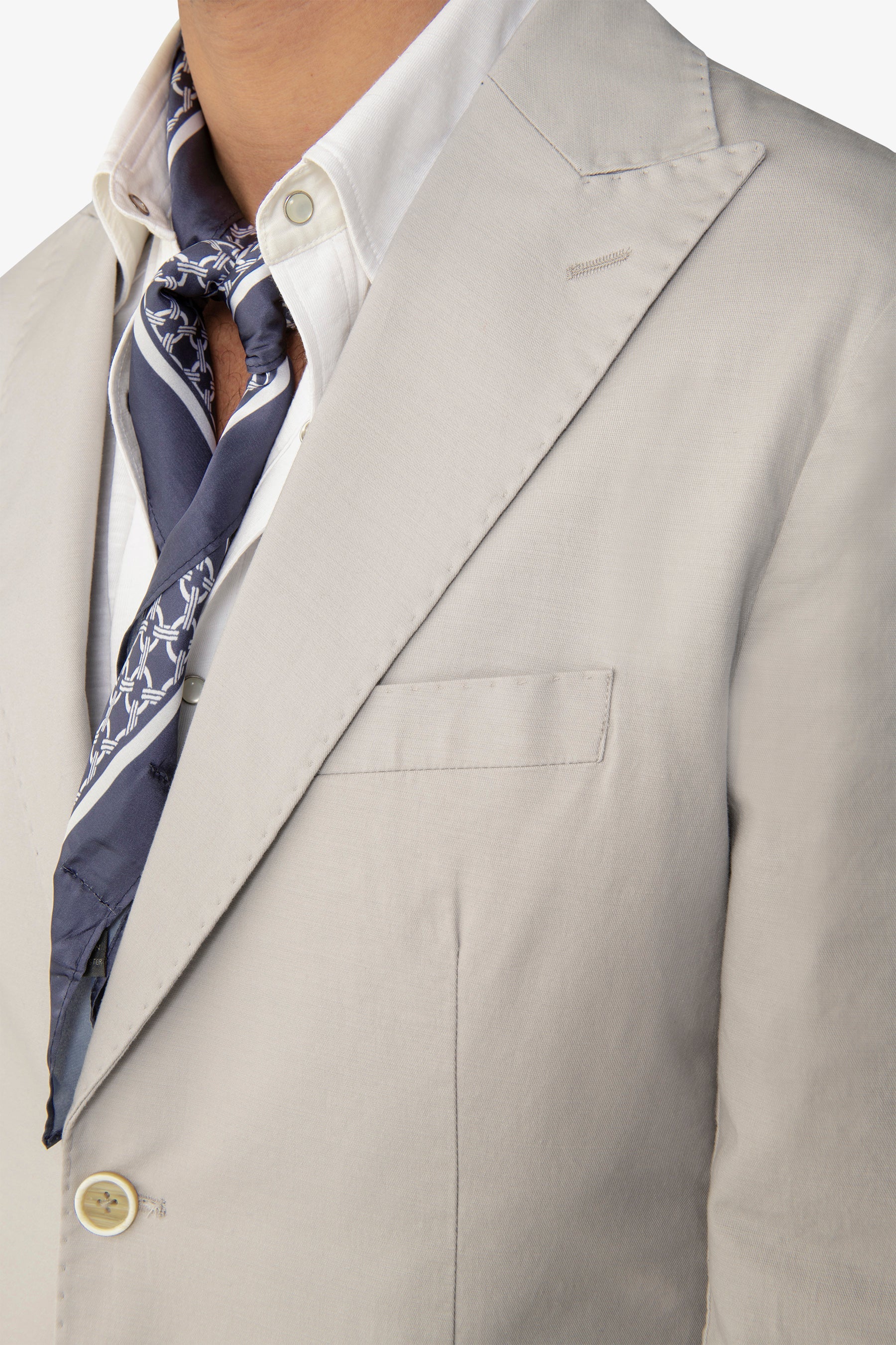 Giacca destrutturata in cotone polvere-Dan John