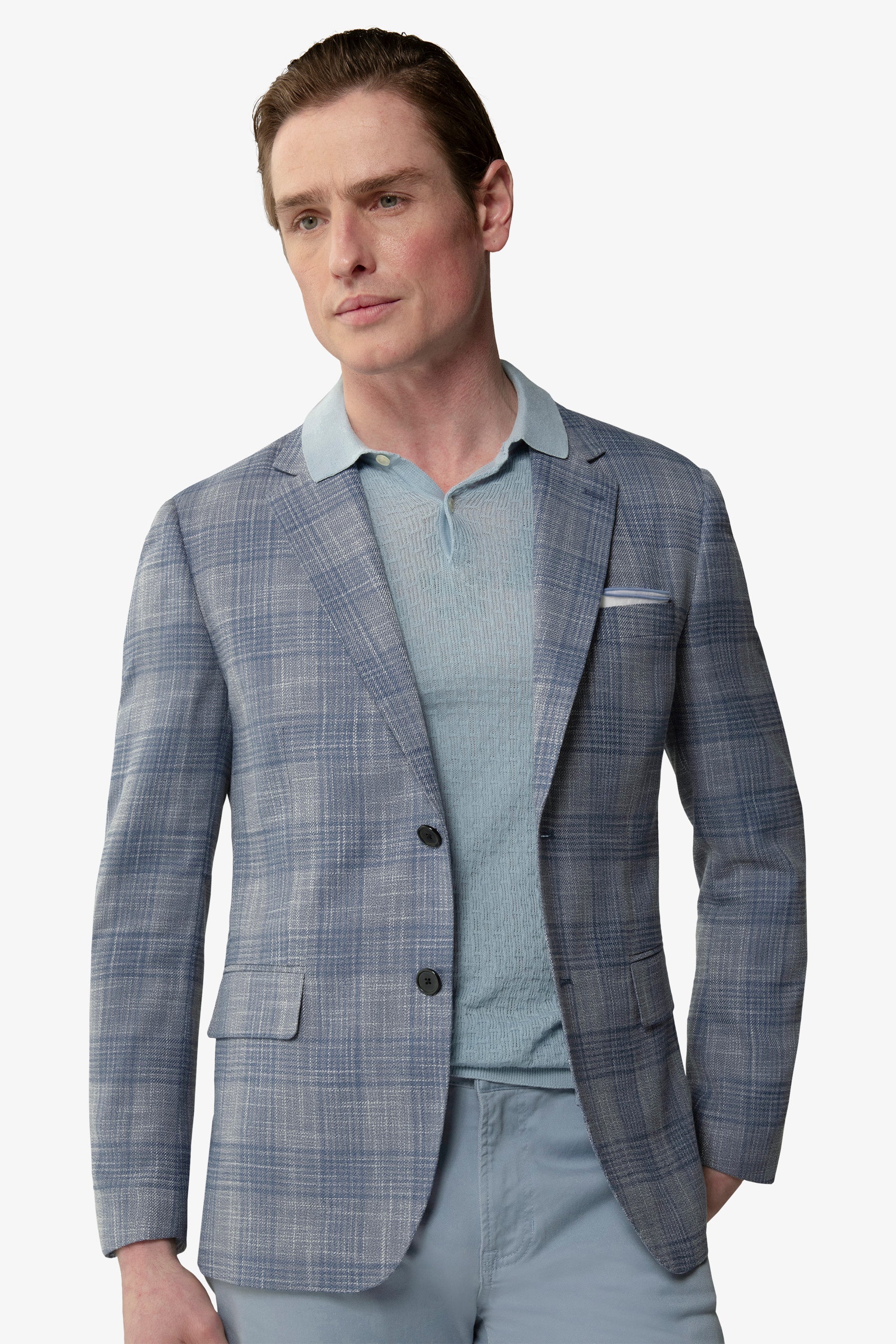 Giacca fantasia principe di Galles melange-Dan John