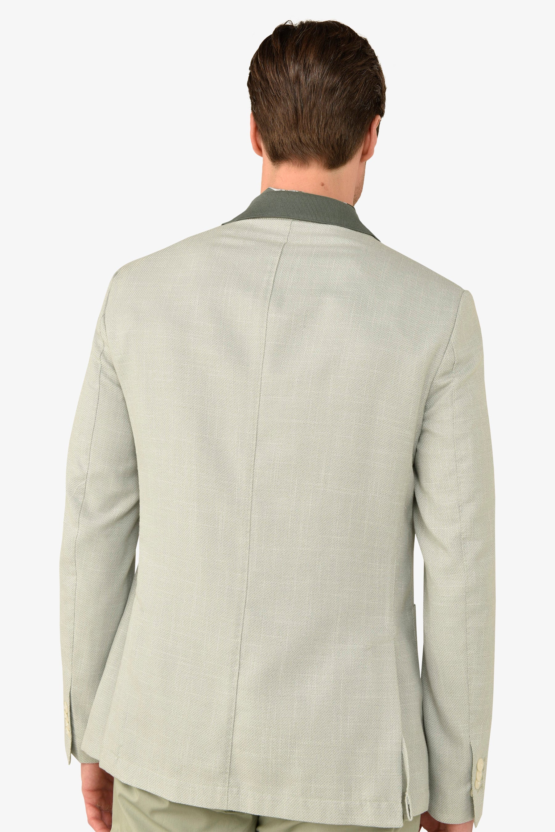 Giacca melange salvia-Dan John