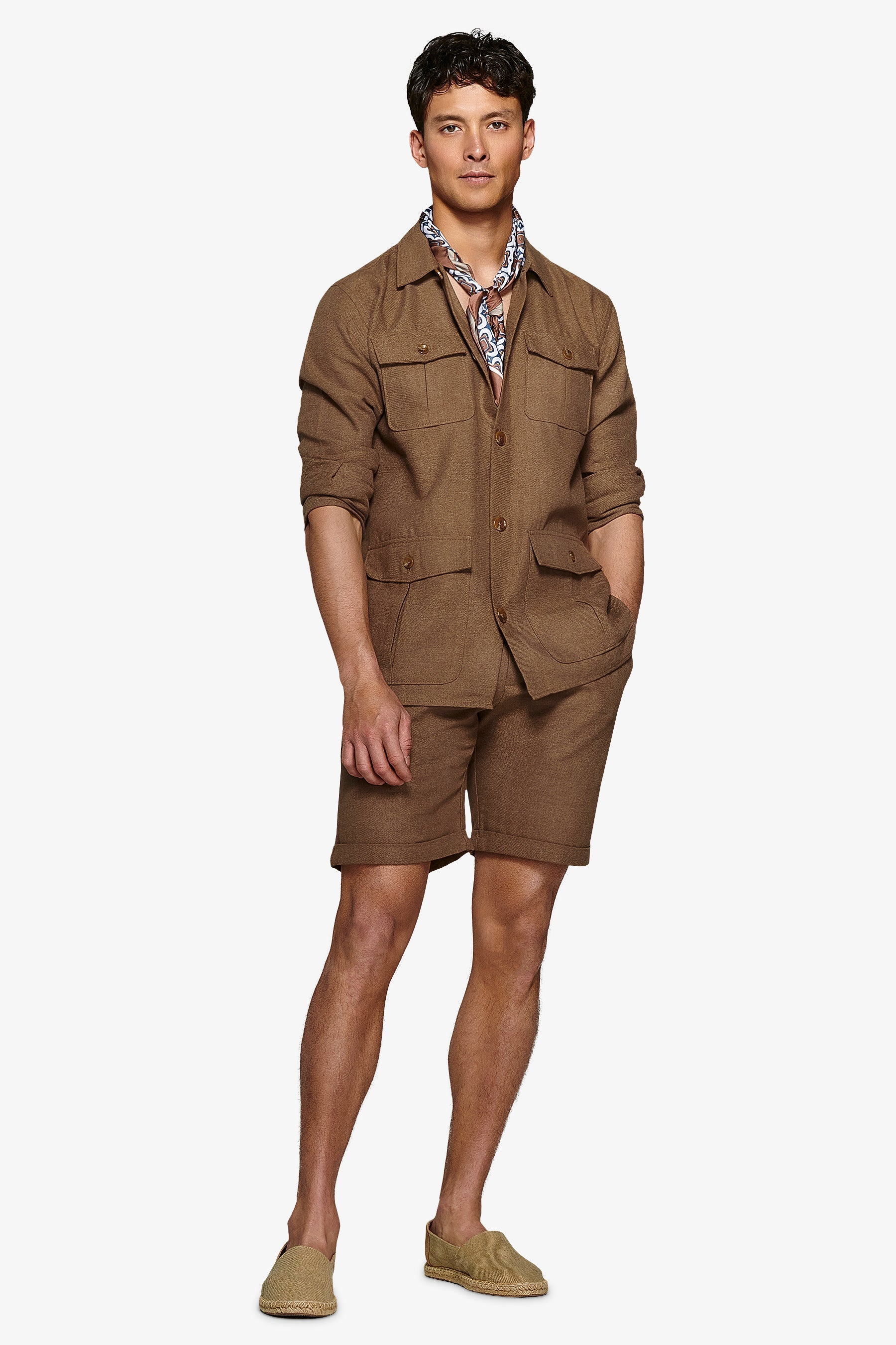 Giacca sahariana armaturata terra-Dan John