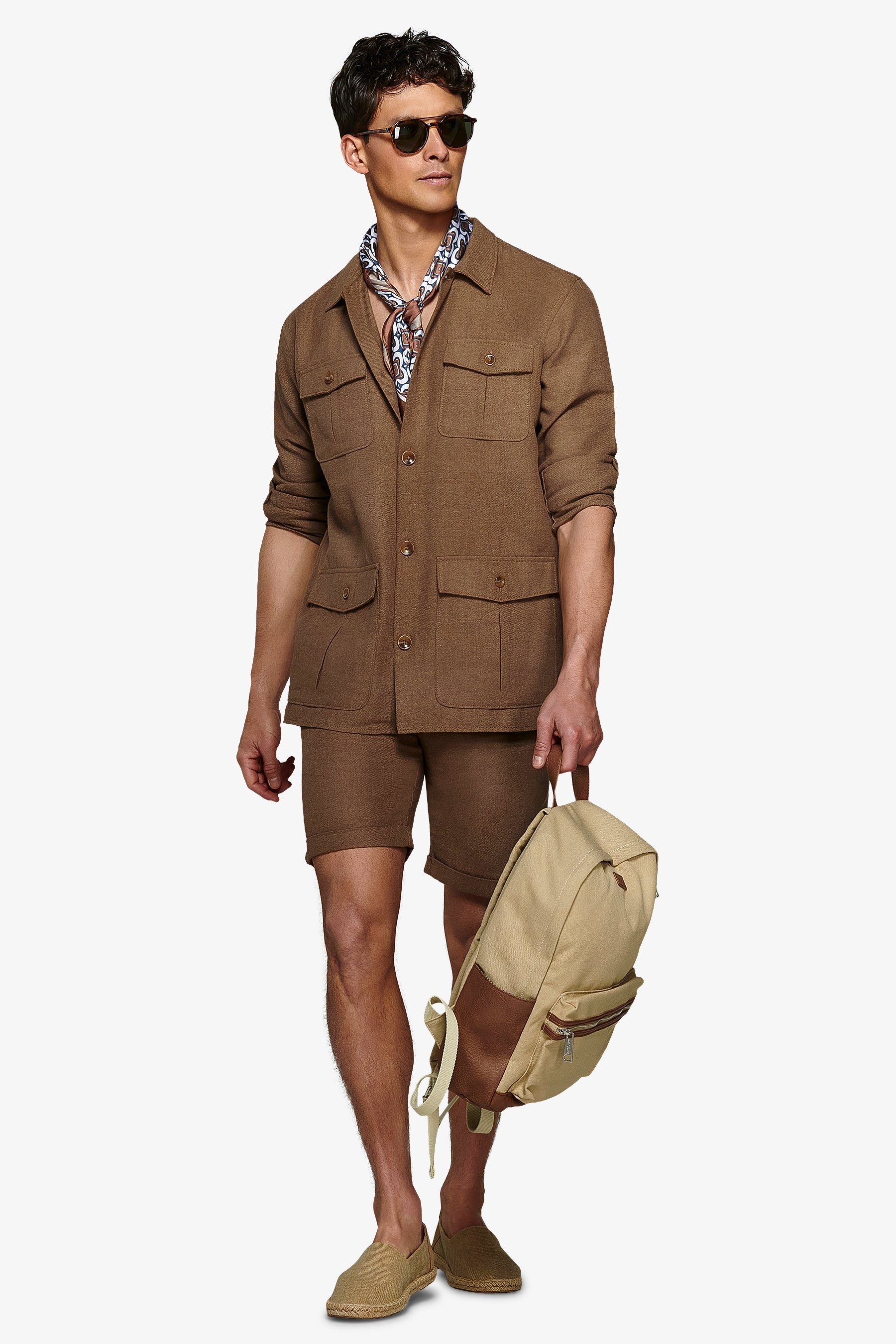 Giacca sahariana armaturata terra-Dan John