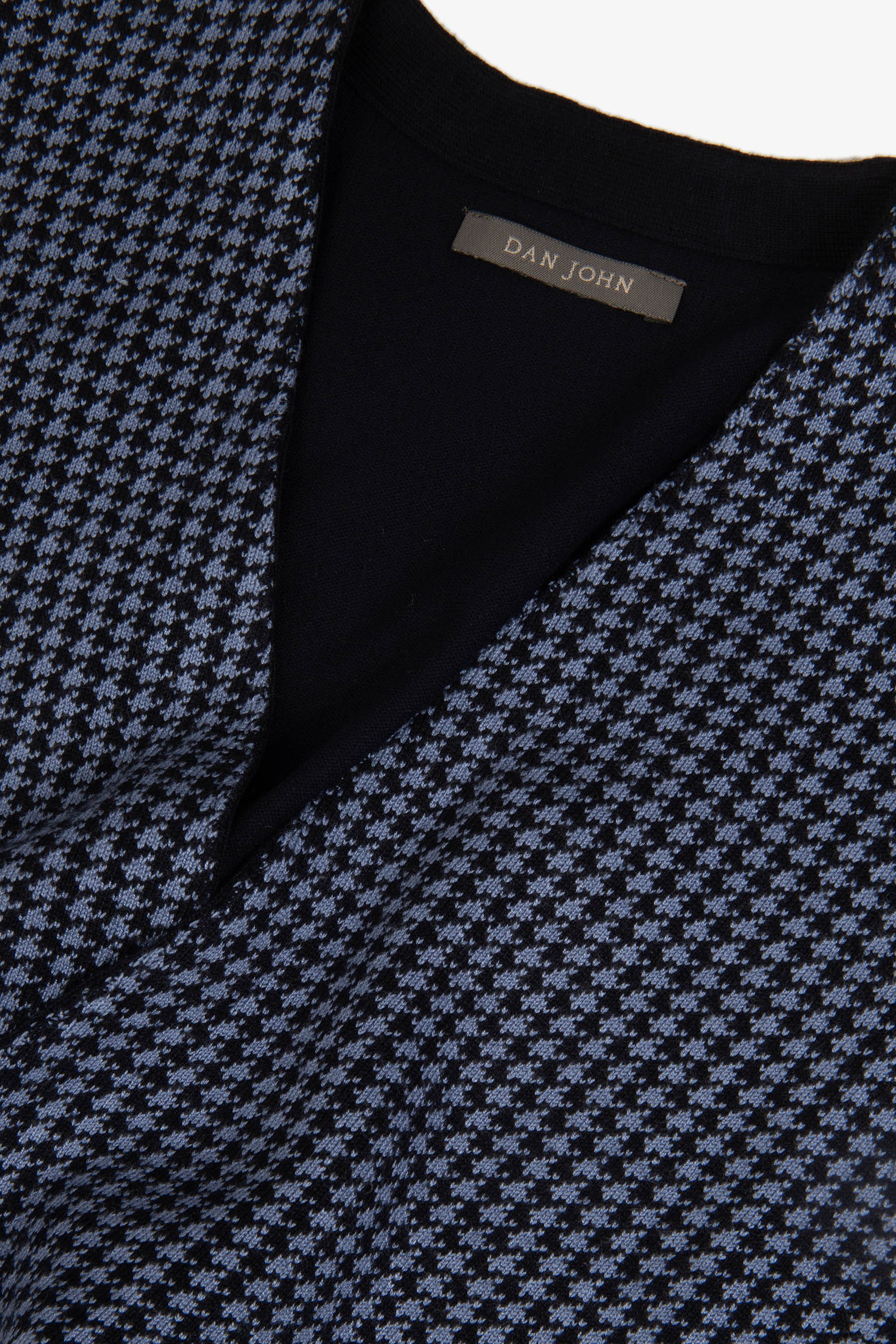 Gilet doppiopetto in maglia pied de poule avion-Dan John