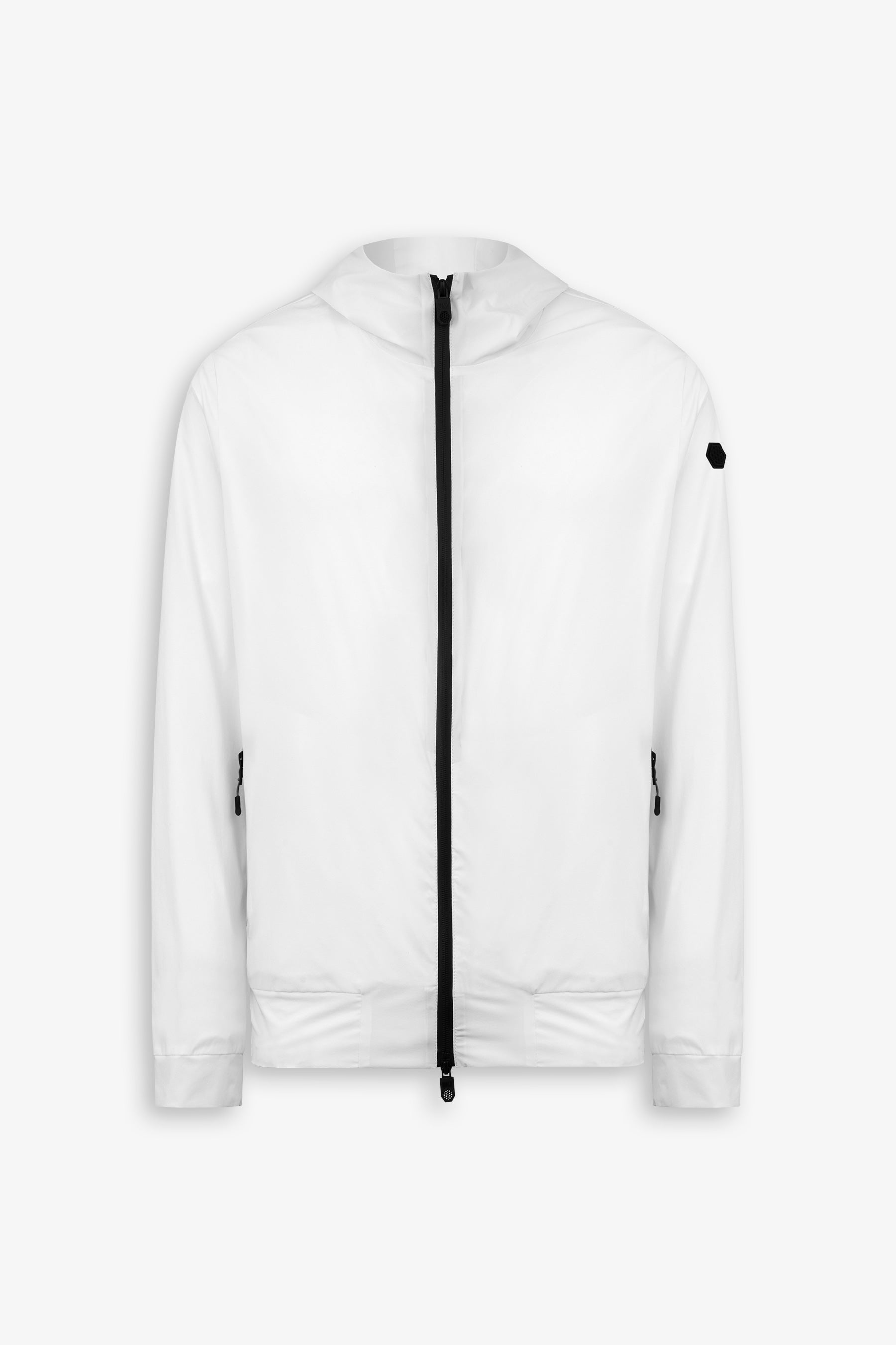 Giubbino modello felpa full zip DNJ bianco-Dan John