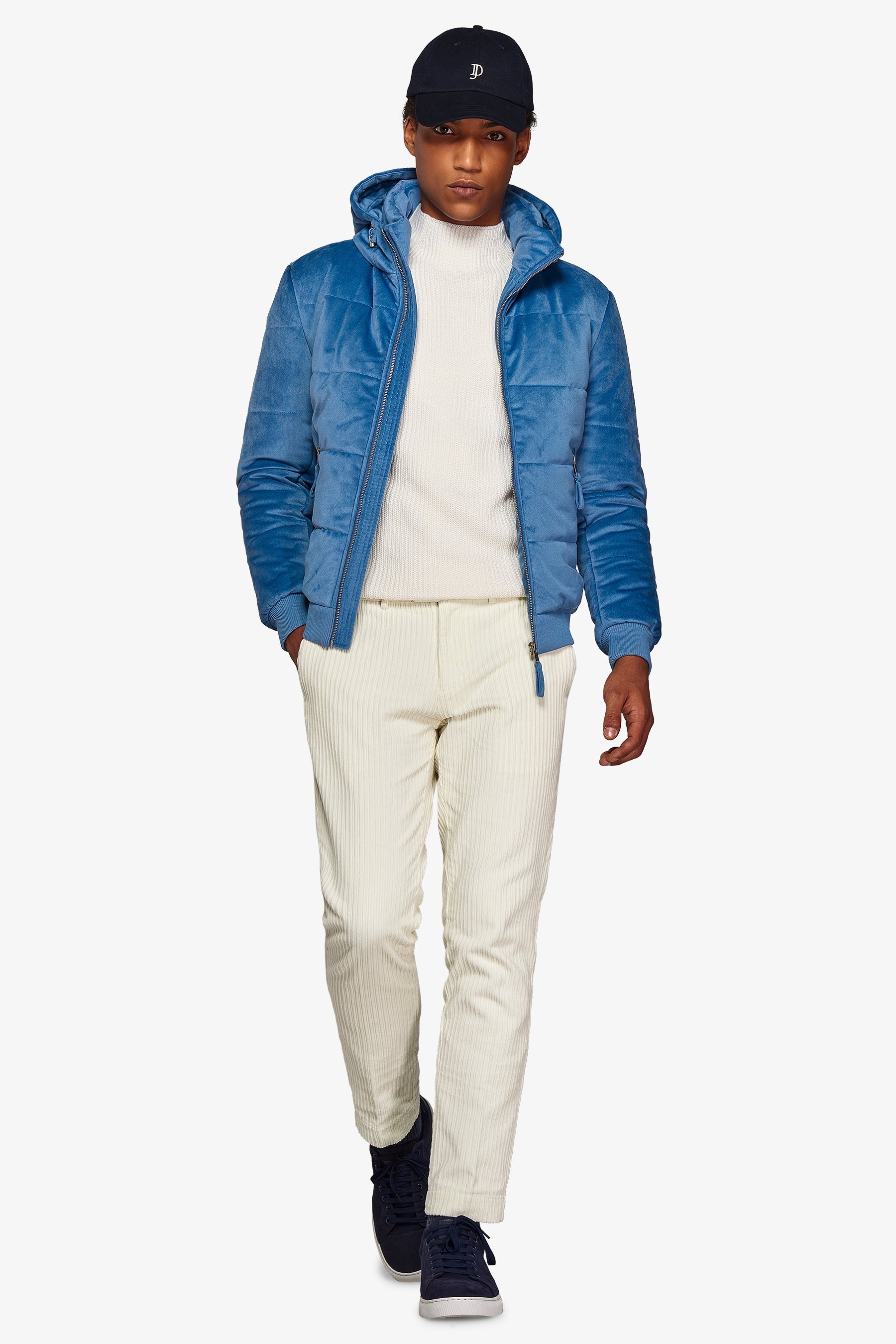 Giubbotto Puffy celeste-Dan John