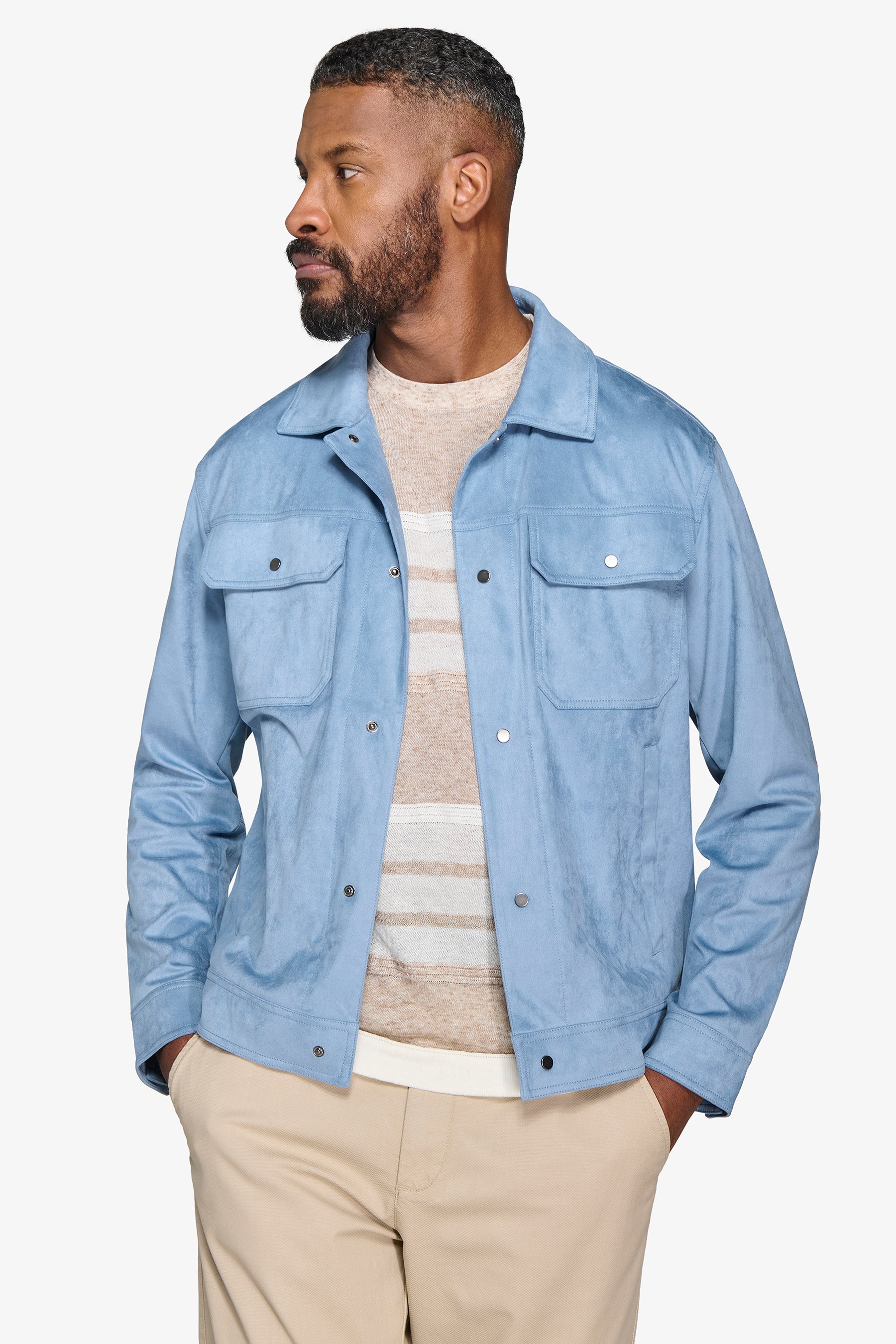 Giubbotto corto celeste-Dan John