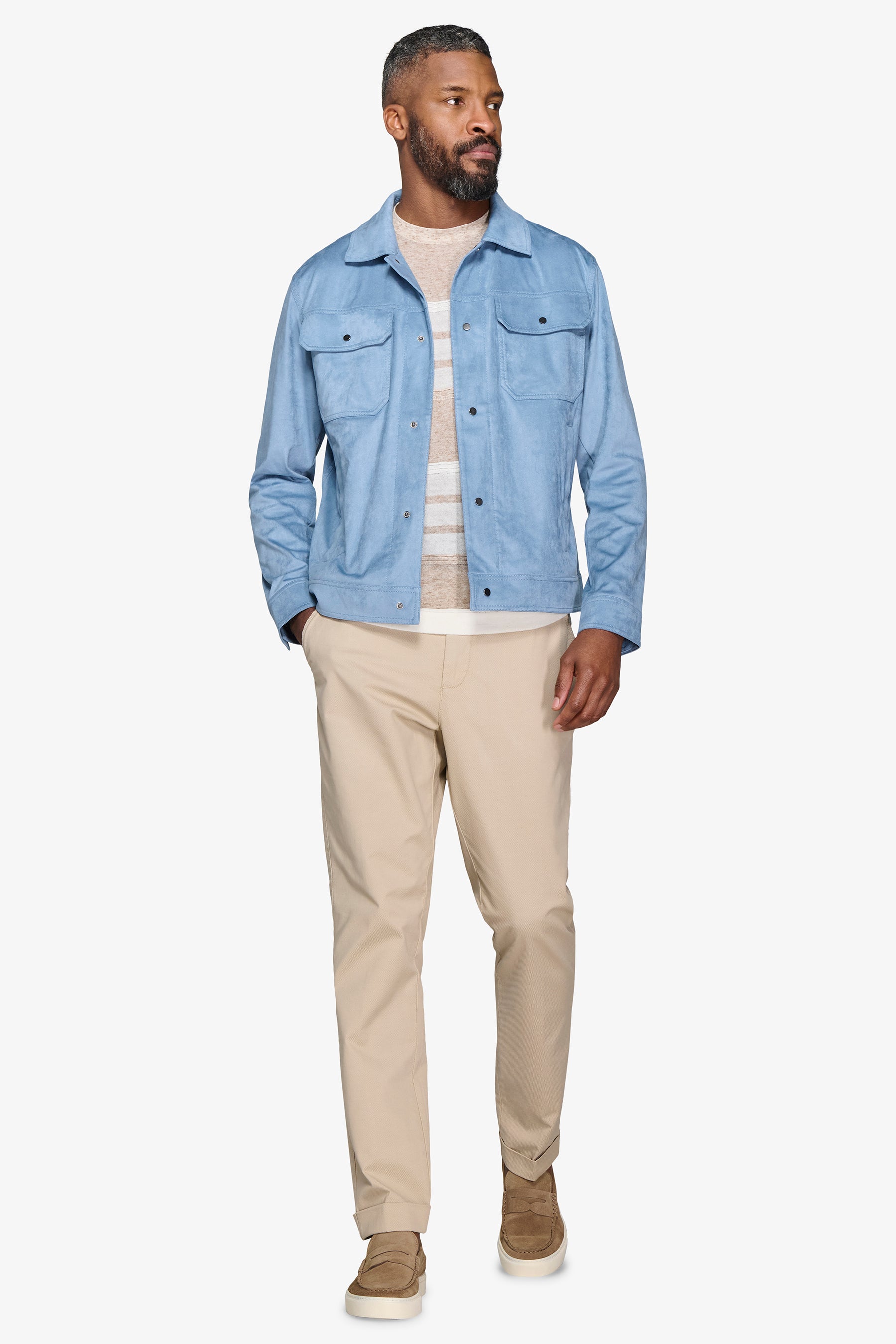 Giubbotto corto celeste-Dan John