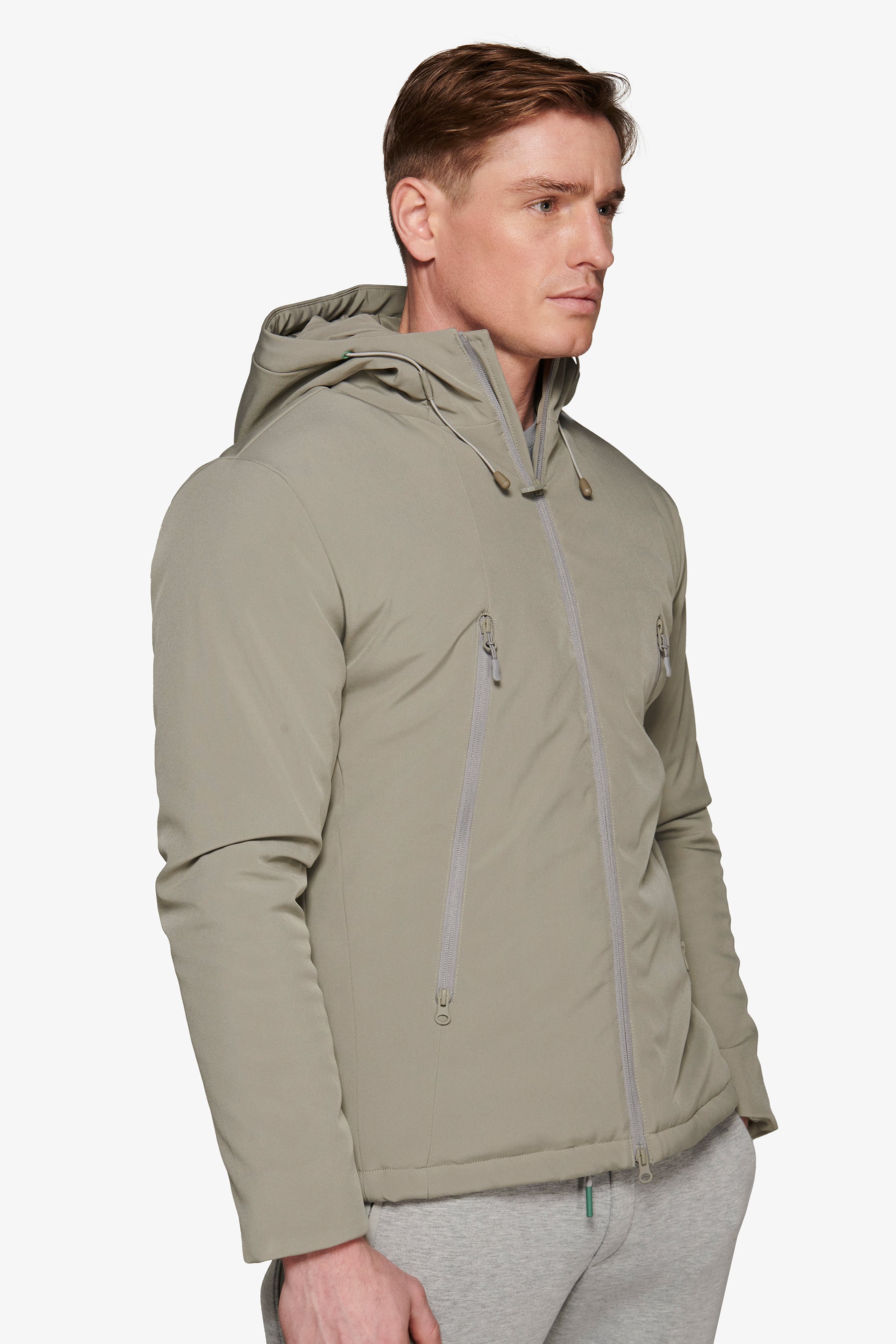 Giubbotto corto tecnico DNJ grigio-Dan John