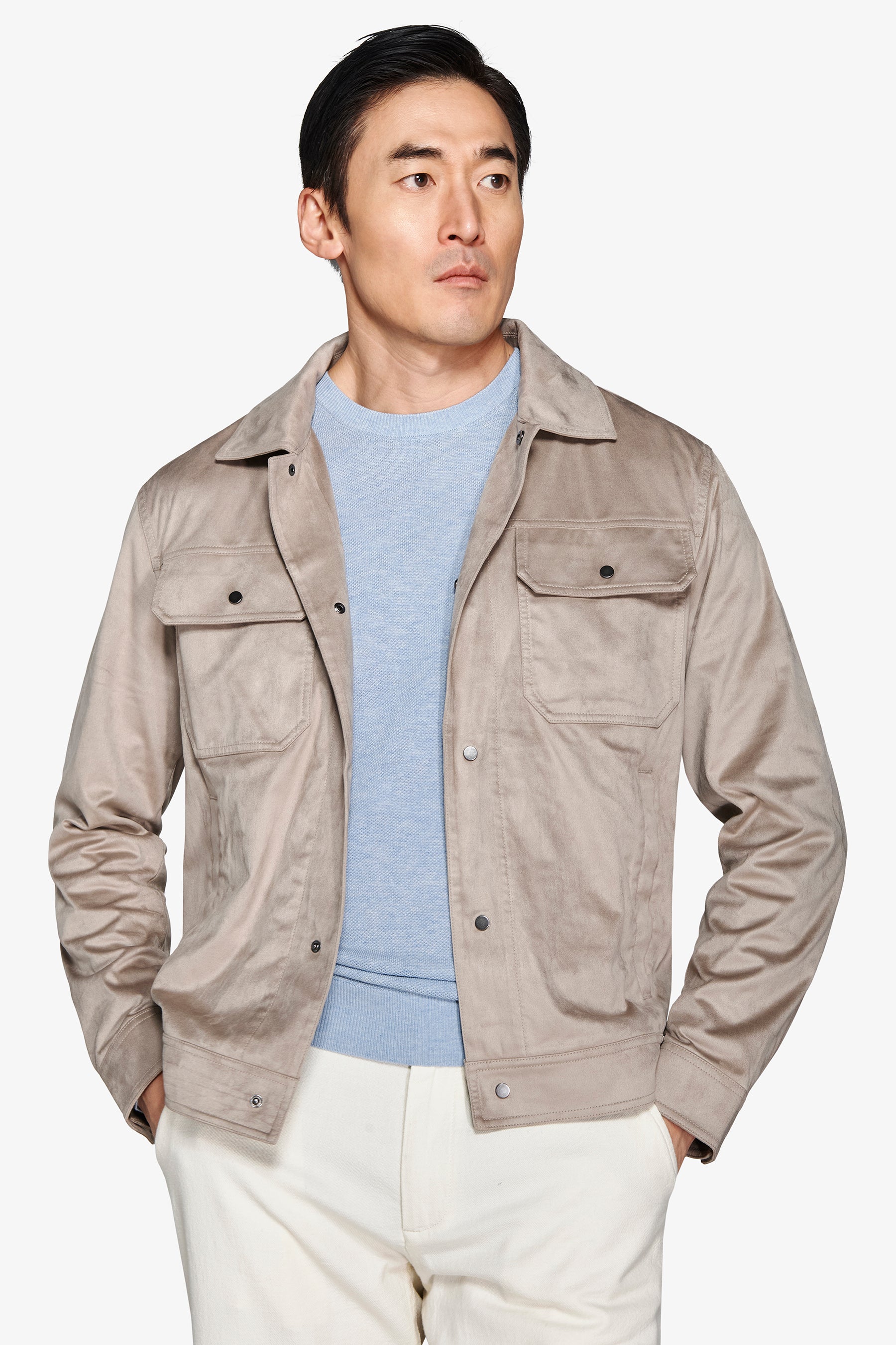 Giubbotto corto tortora