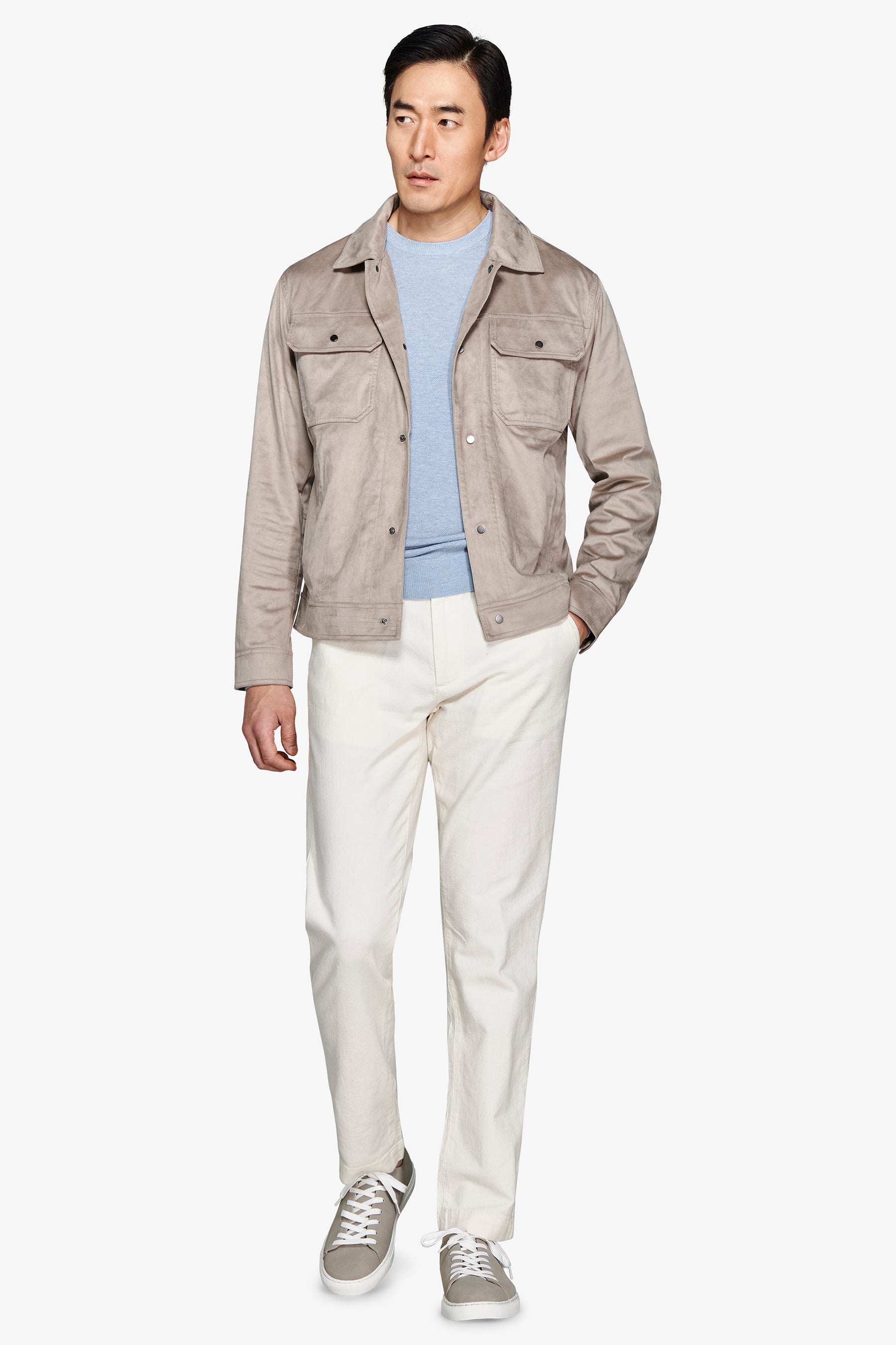 Giubbotto corto tortora