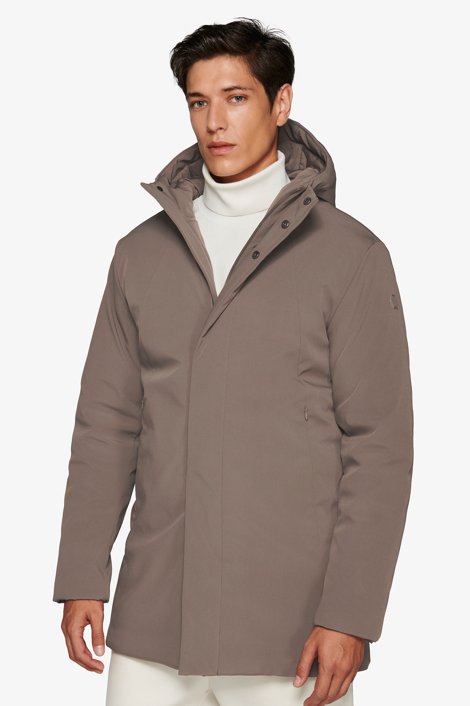 Giubbotto parka tecnico lungo DNJ fango-Dan John