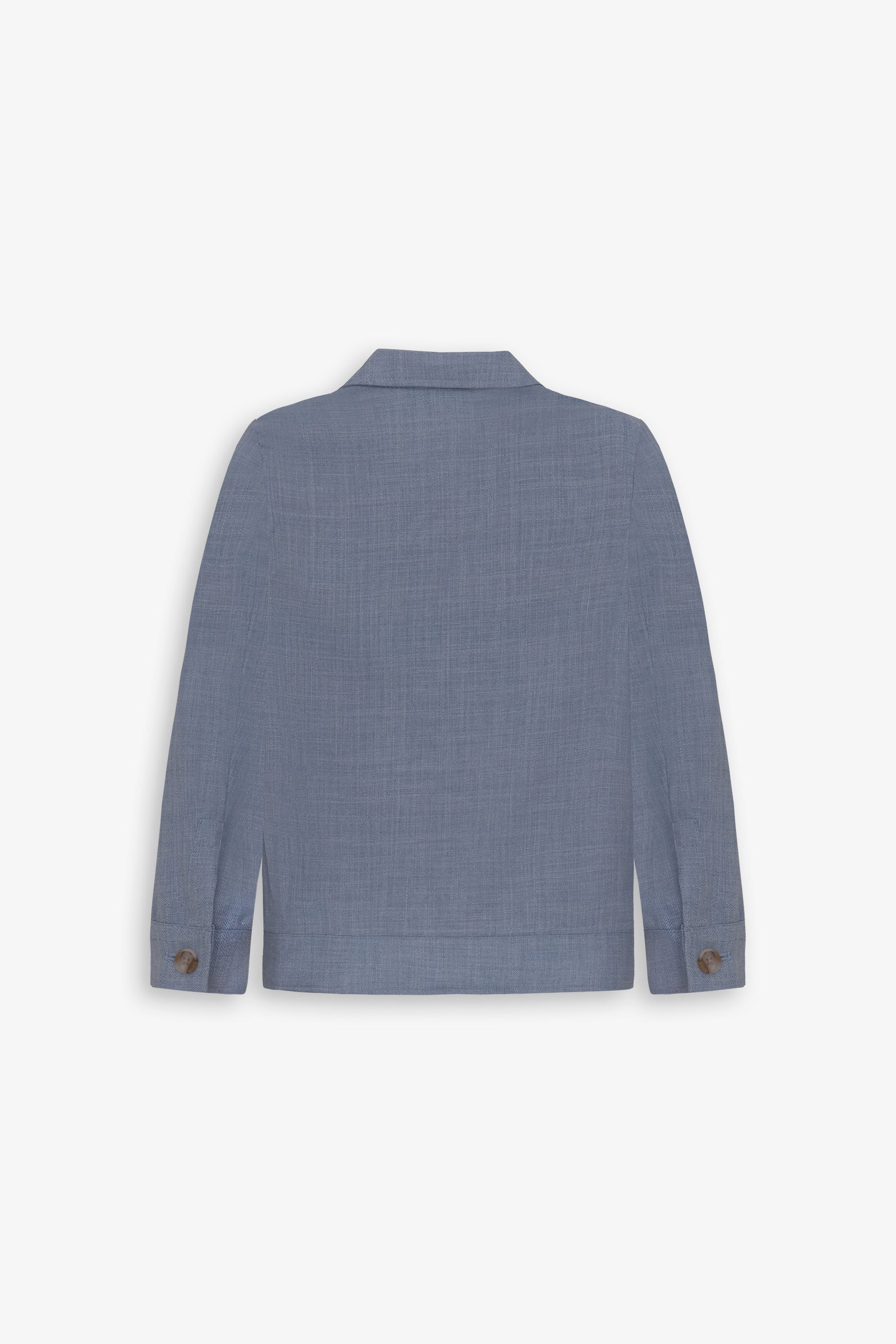 Overshirt misto lino celeste Kids