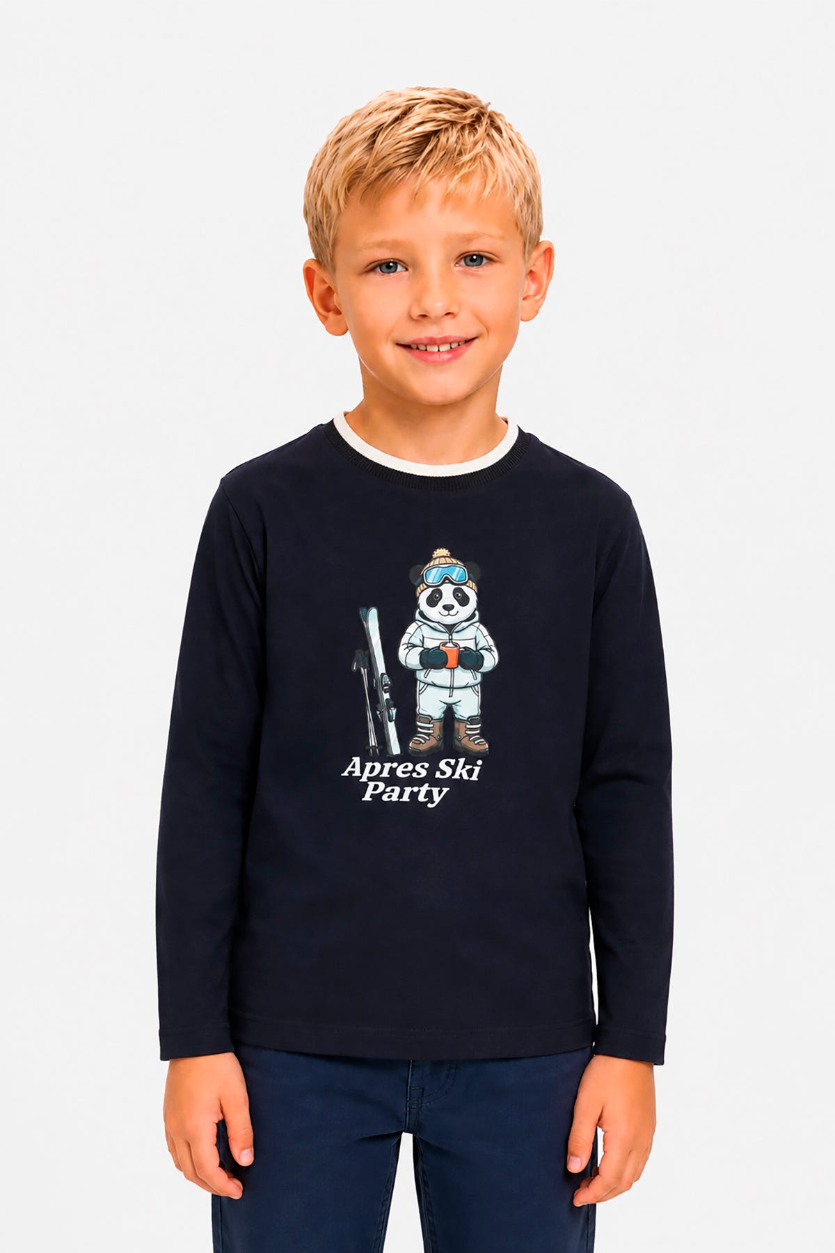 T-shirt in cotone jersey blu Kids