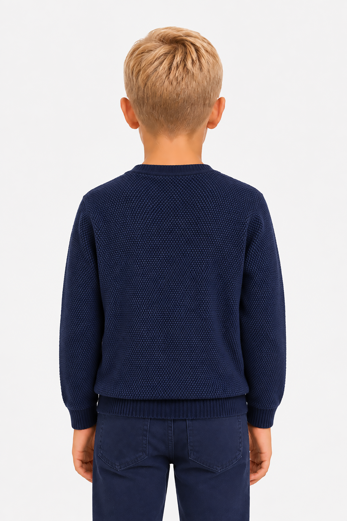 Maglia girocollo chicco riso blu Kids