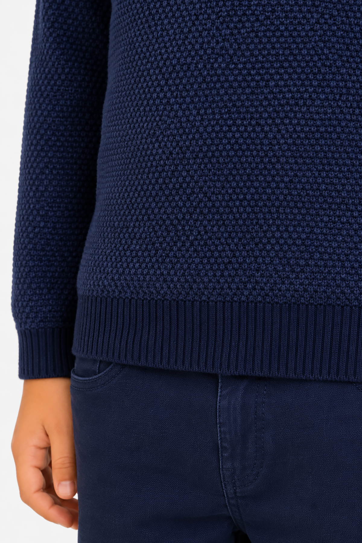 Maglia girocollo chicco riso blu Kids