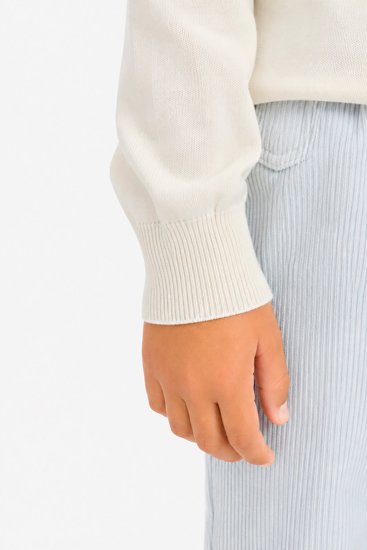 Maglia dolcevita basic panna Kids