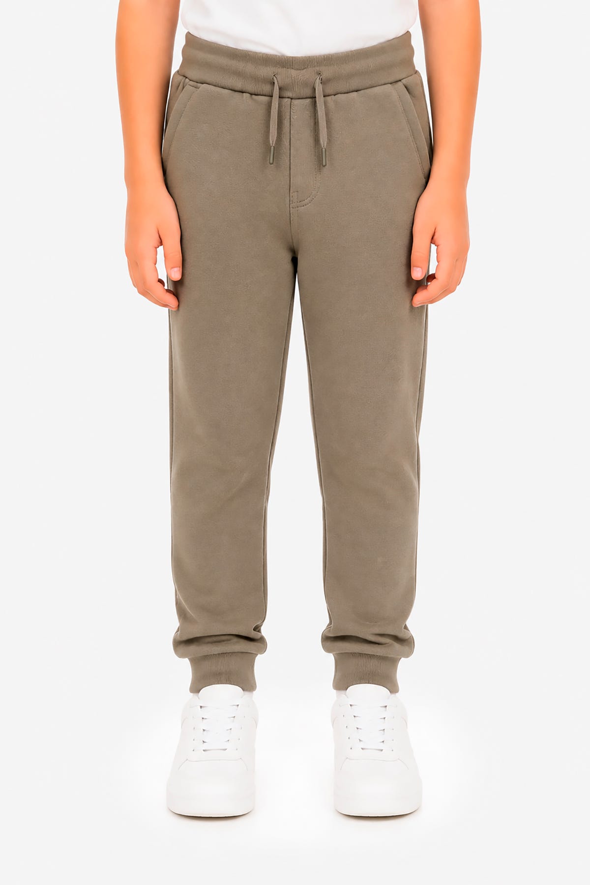 Pantaloni in felpa oliva Kids