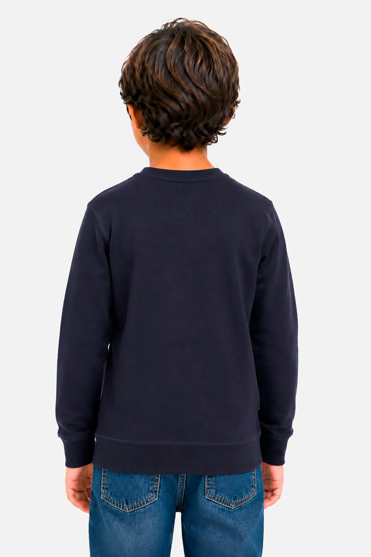 Felpa girocollo blu Kids
