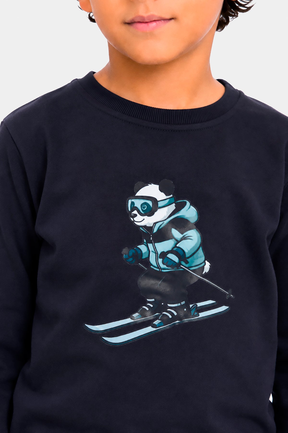 Felpa girocollo blu Kids