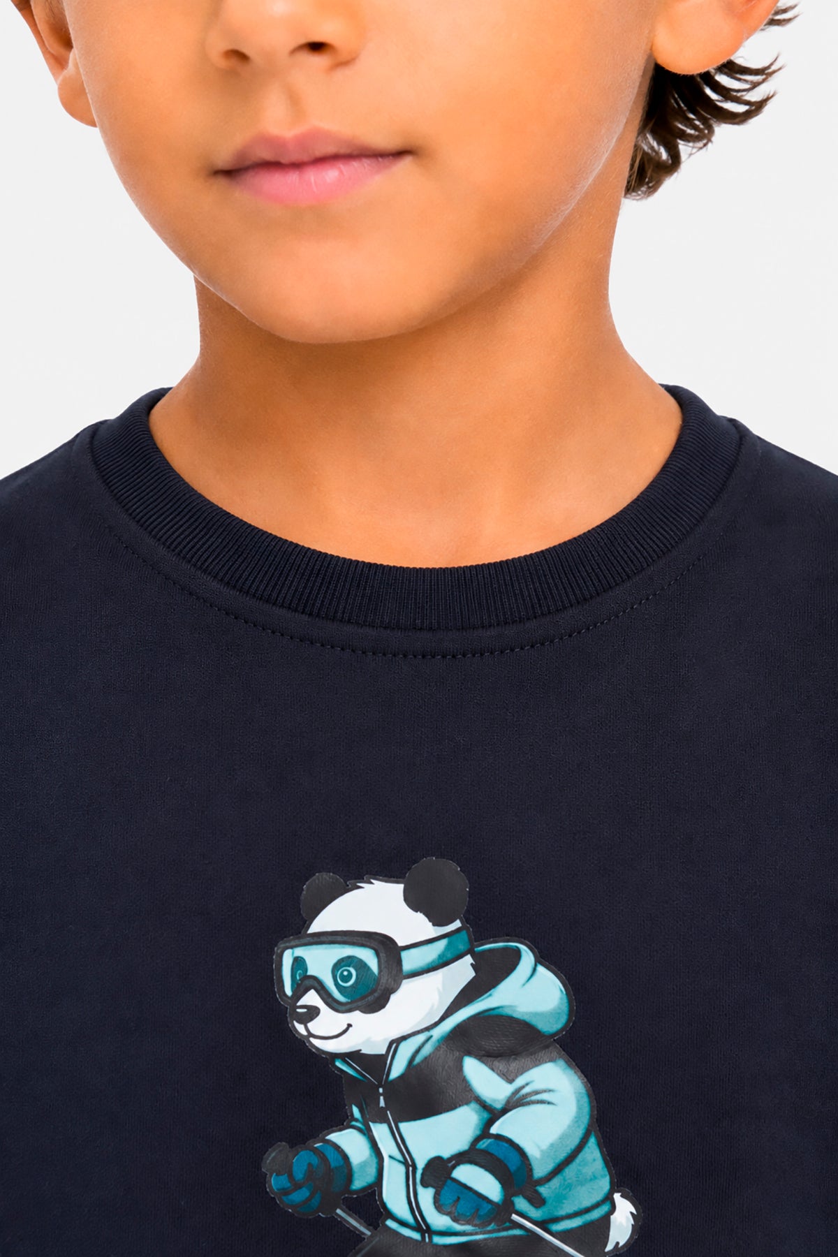 Felpa girocollo blu Kids