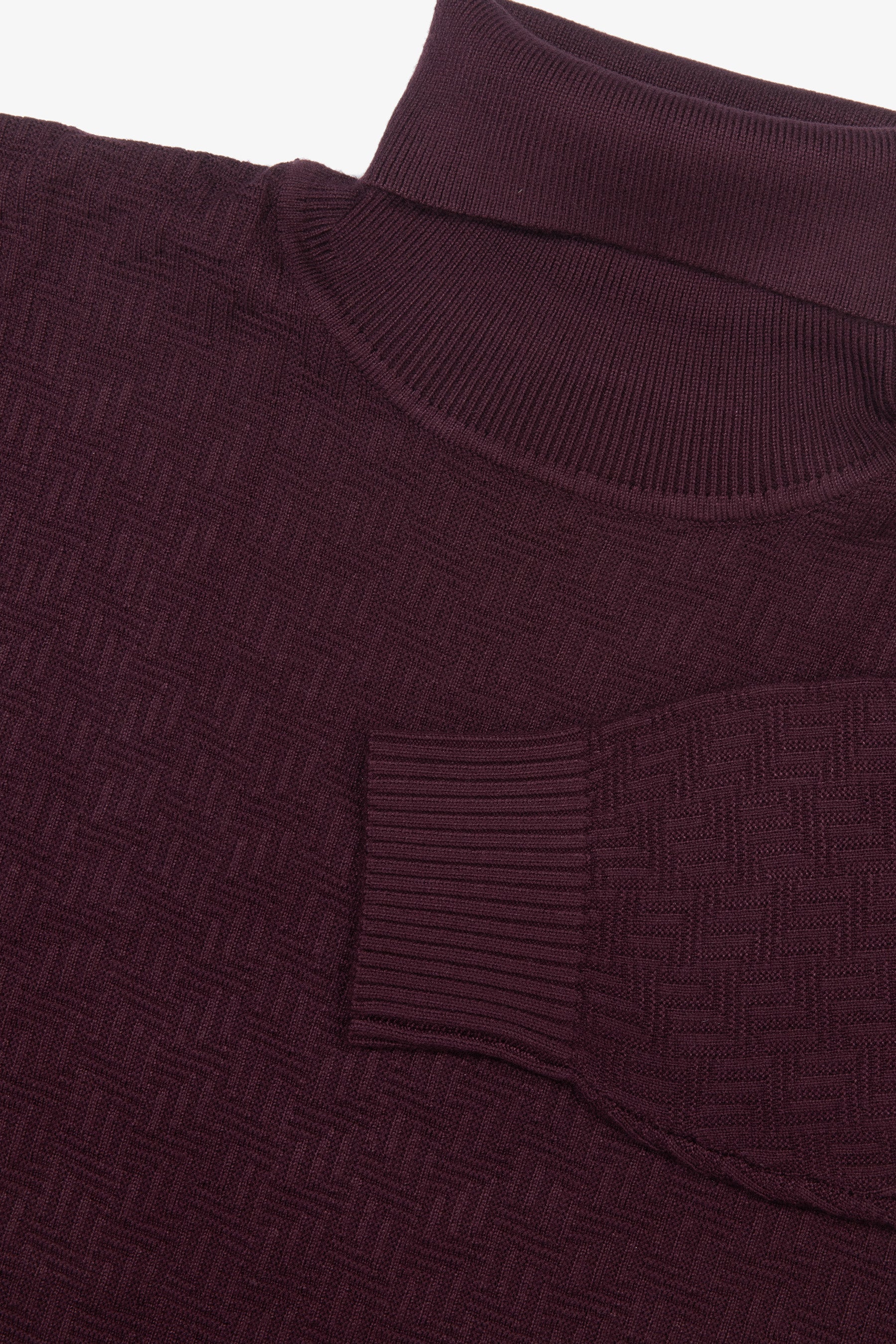 Maglia dolcevita labirinto bordeaux-Dan John