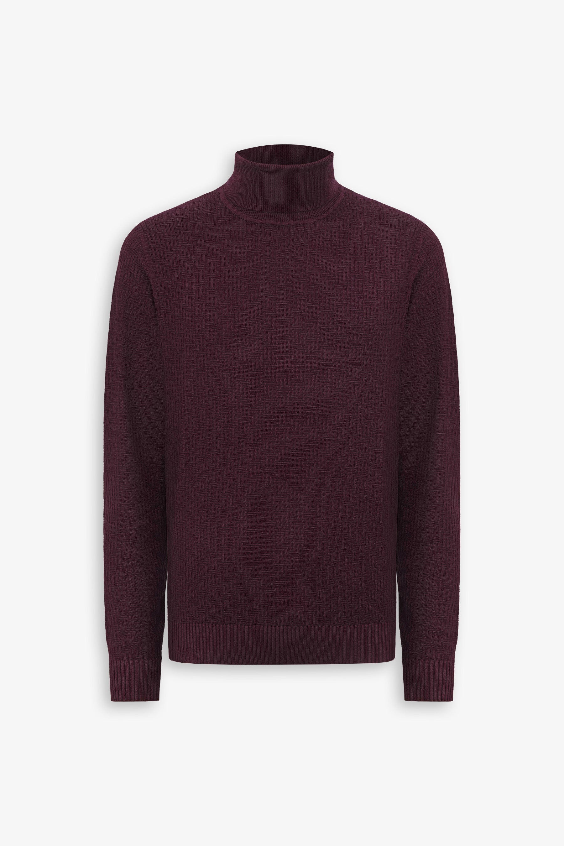 Maglia dolcevita labirinto bordeaux-Dan John