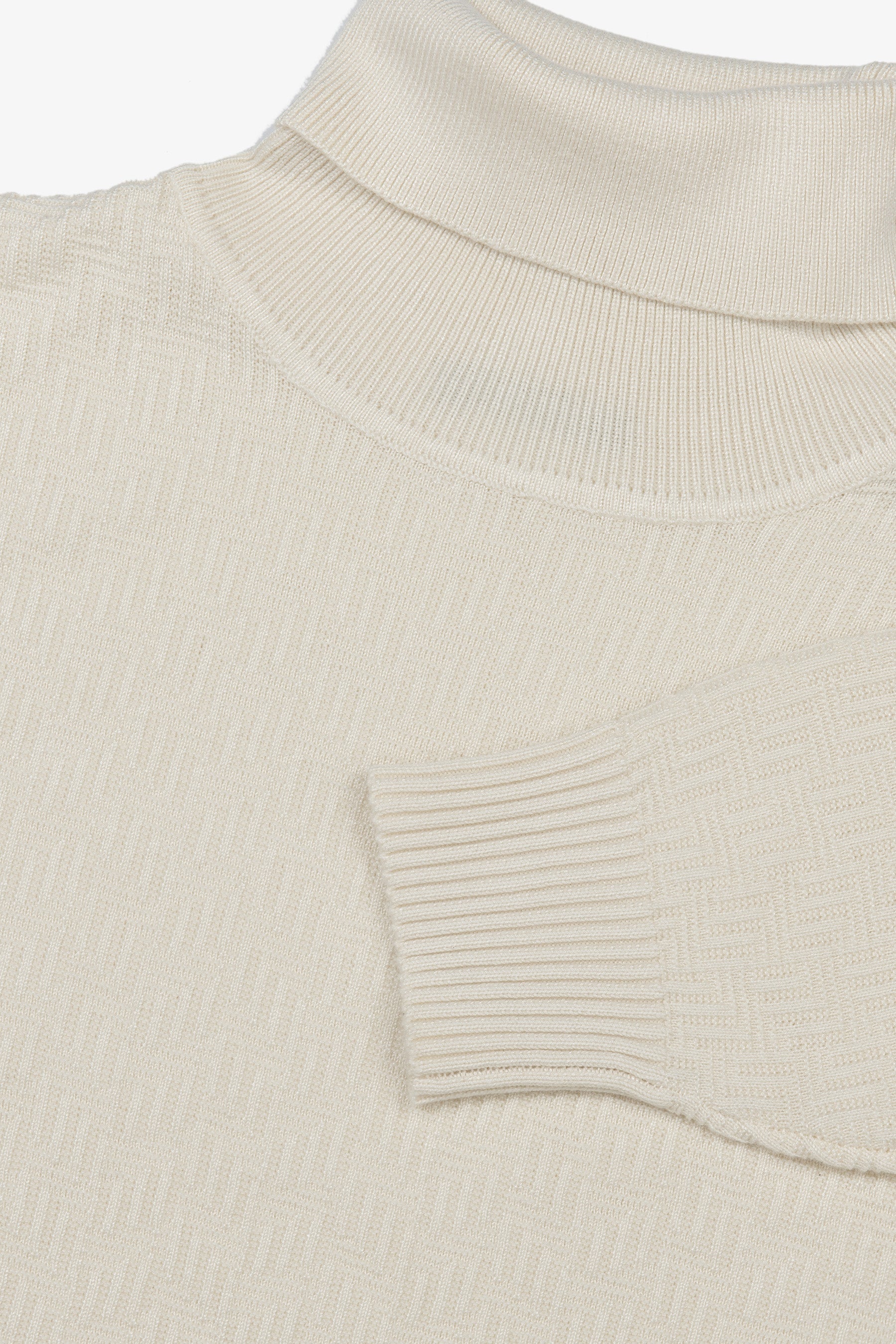 Maglia dolcevita labirinto panna-Dan John