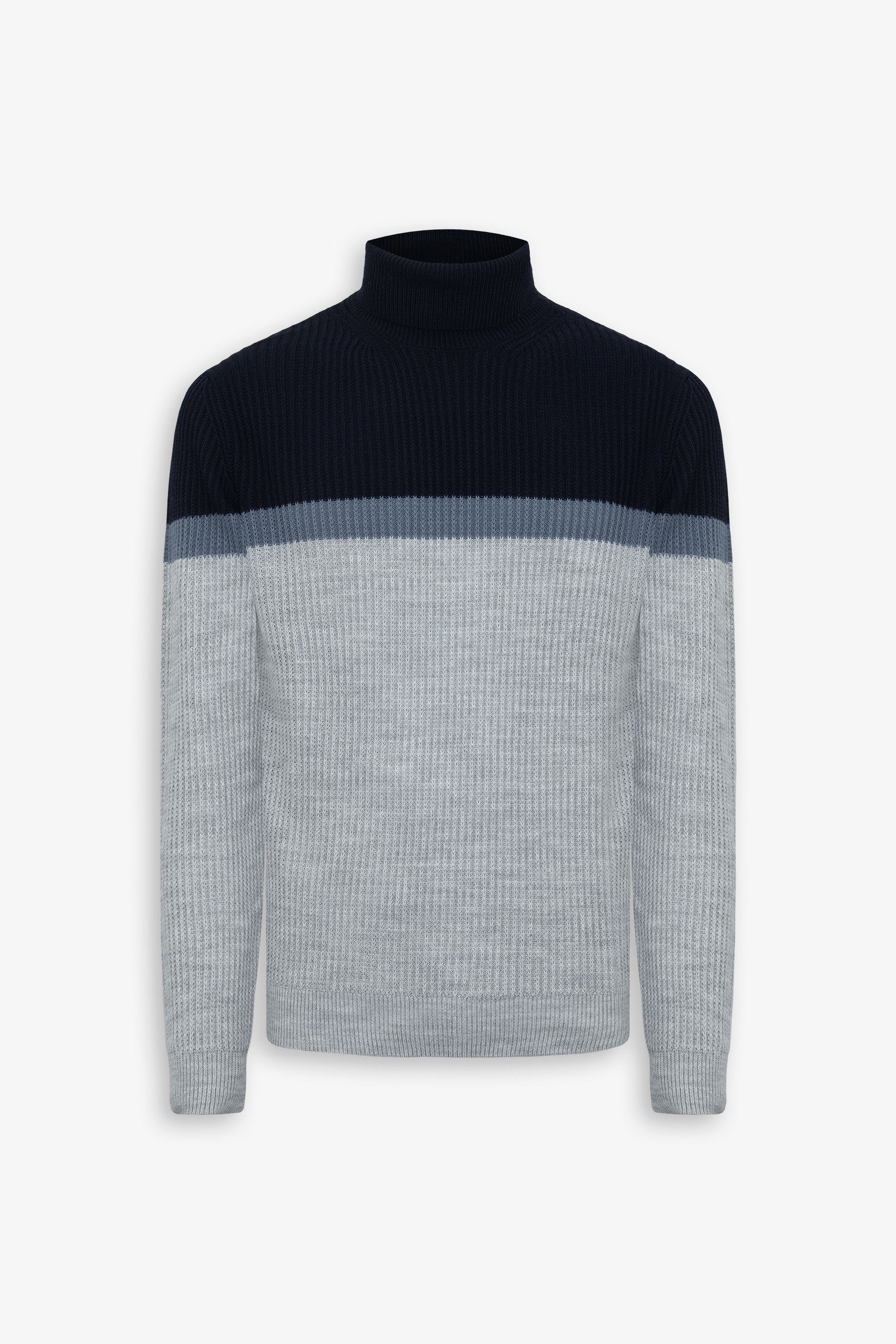 Maglia dolcevita riga fina grigio-Dan John
