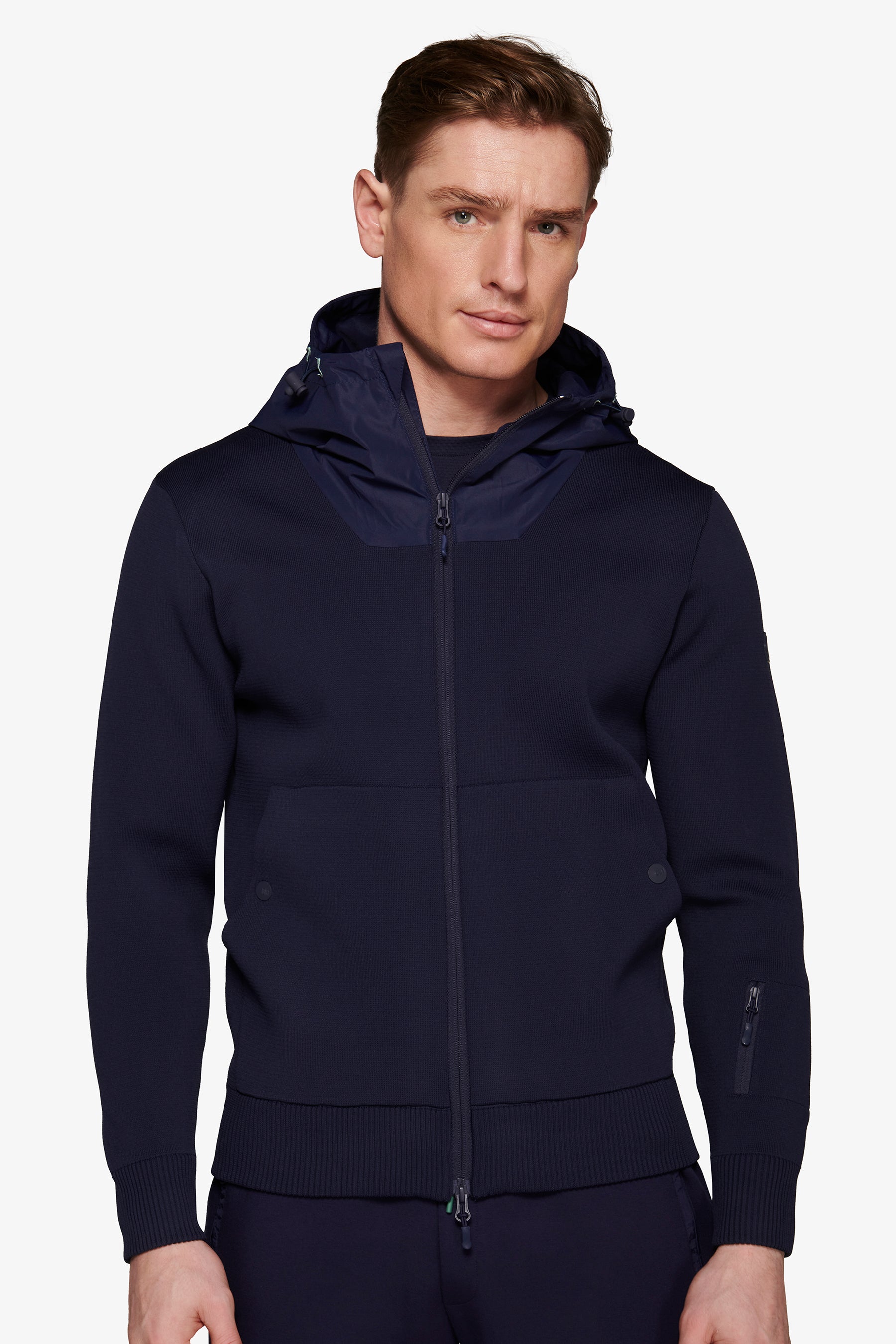 Maglia full zip DNJ blu-Dan John