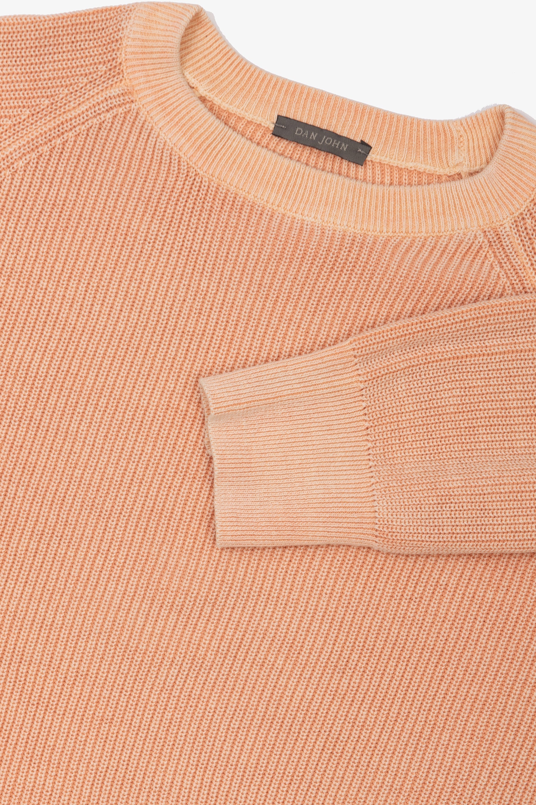 Maglia girocollo costina albicocca-Dan John