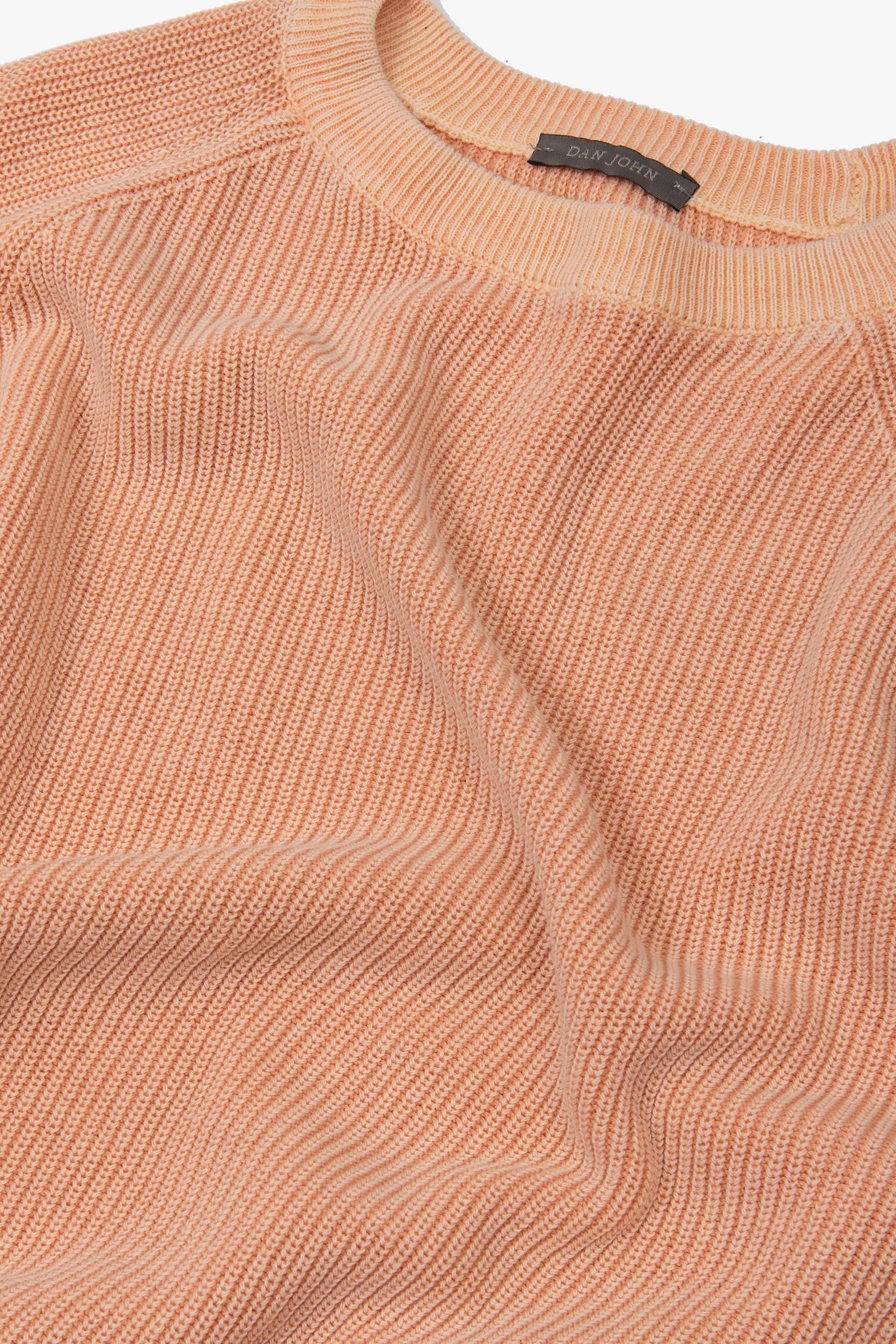 Maglia girocollo costina albicocca-Dan John