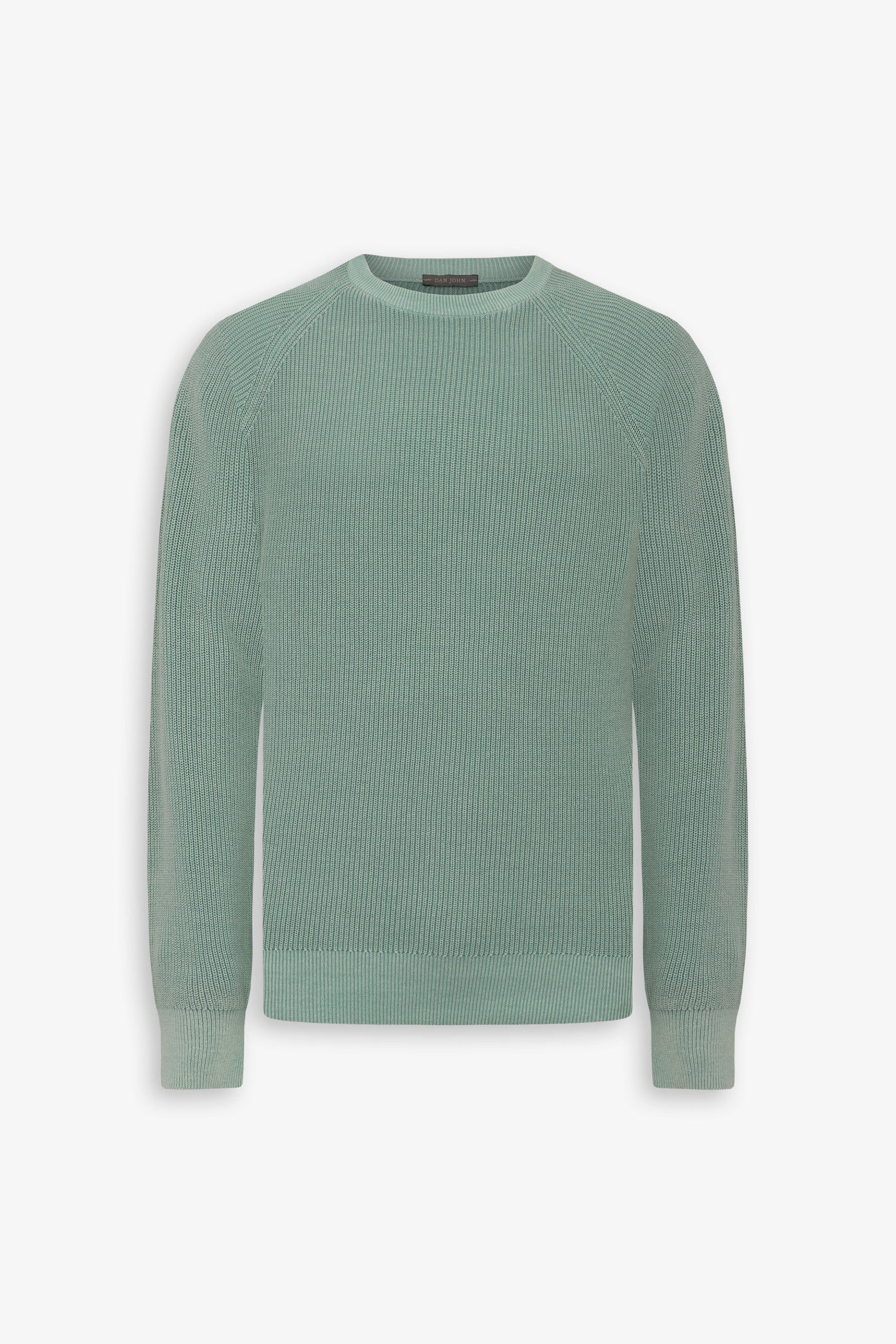 Maglia girocollo costina menta-Dan John