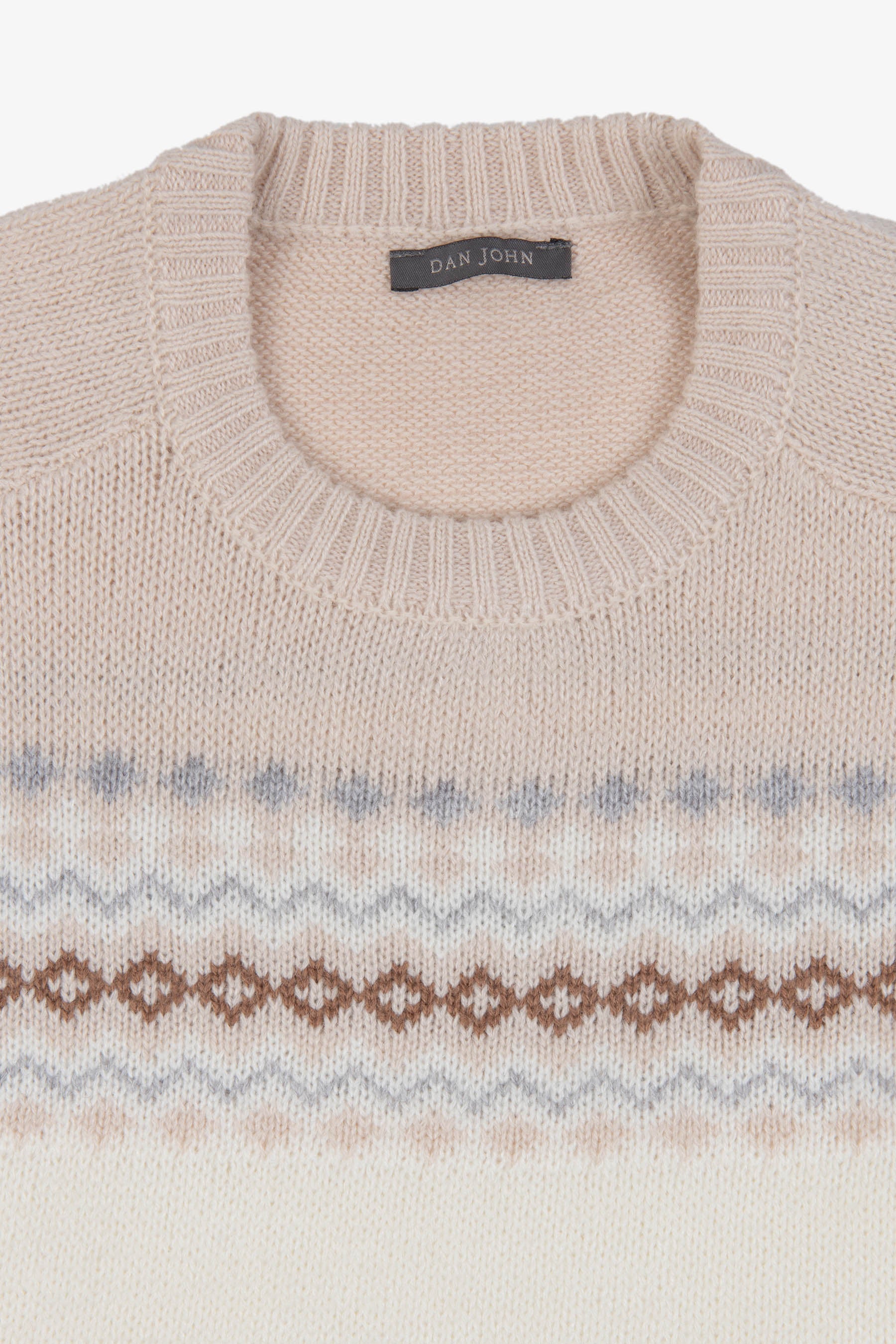 Maglia girocollo nordic panna-Dan John