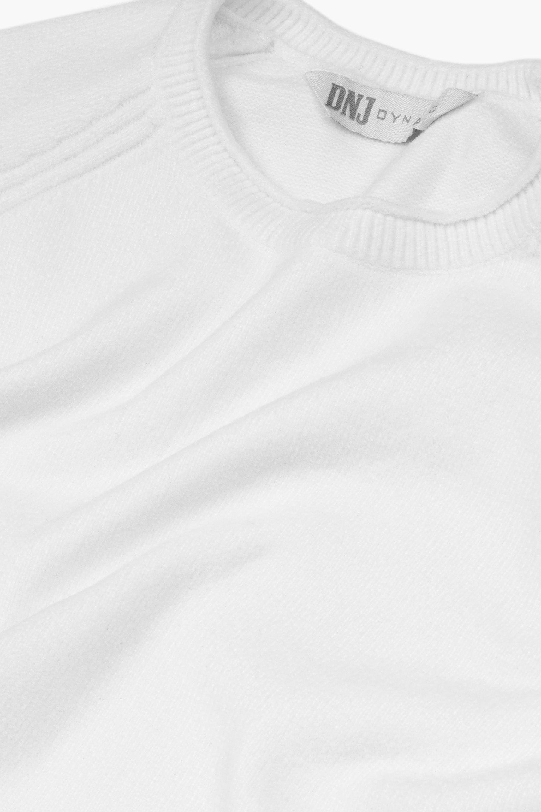 Maglia girocollo rollino DNJ panna-Dan John