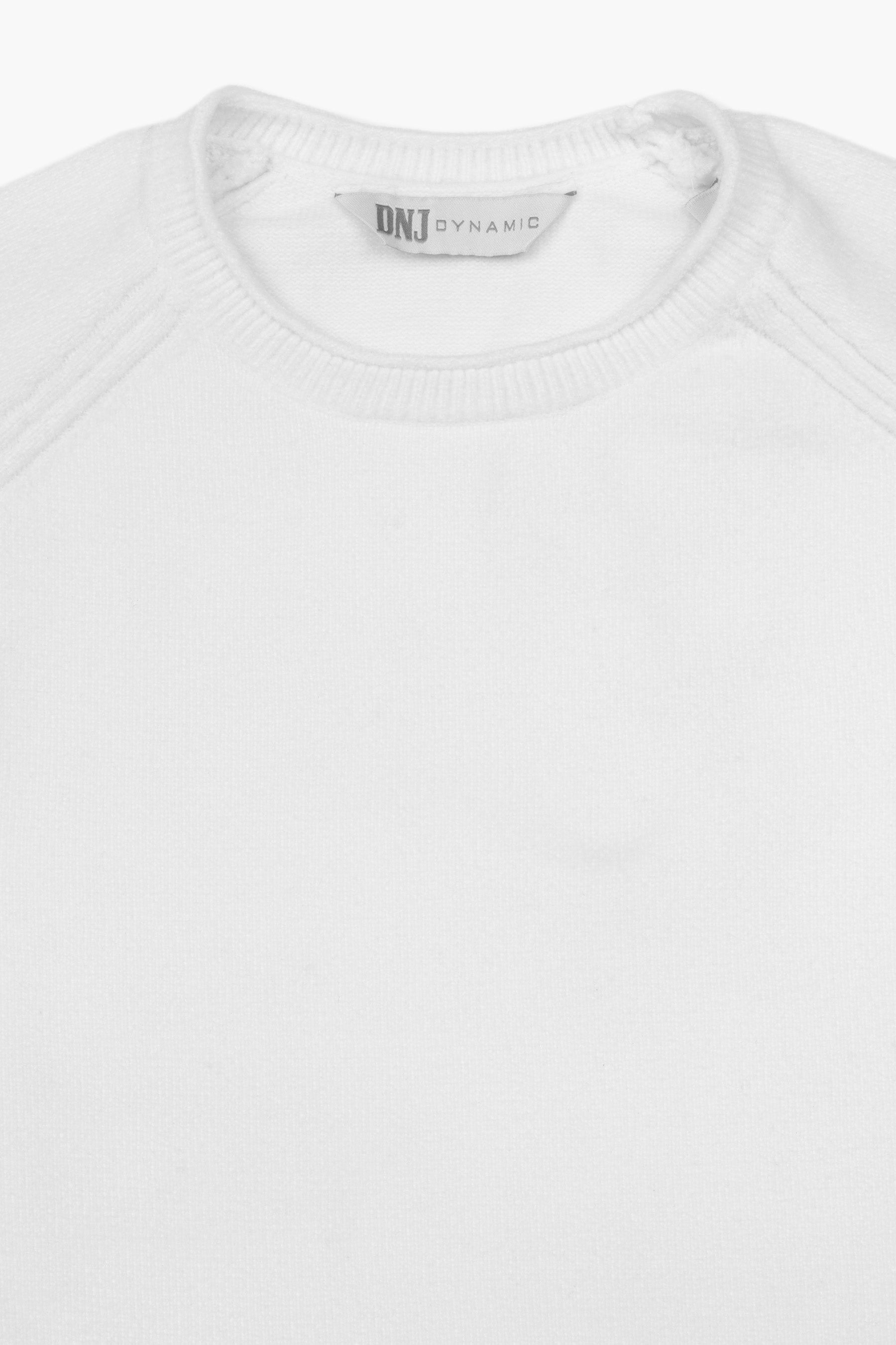 Maglia girocollo rollino DNJ panna-Dan John