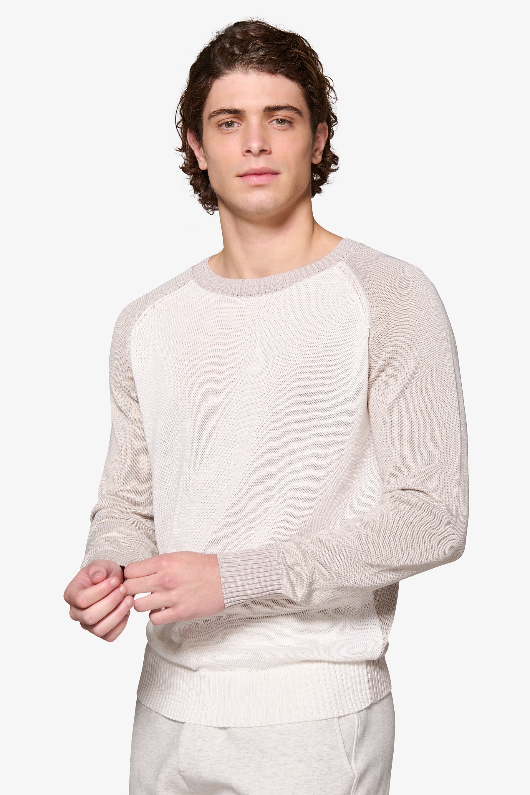Maglia raglan DNJ off white-Dan John