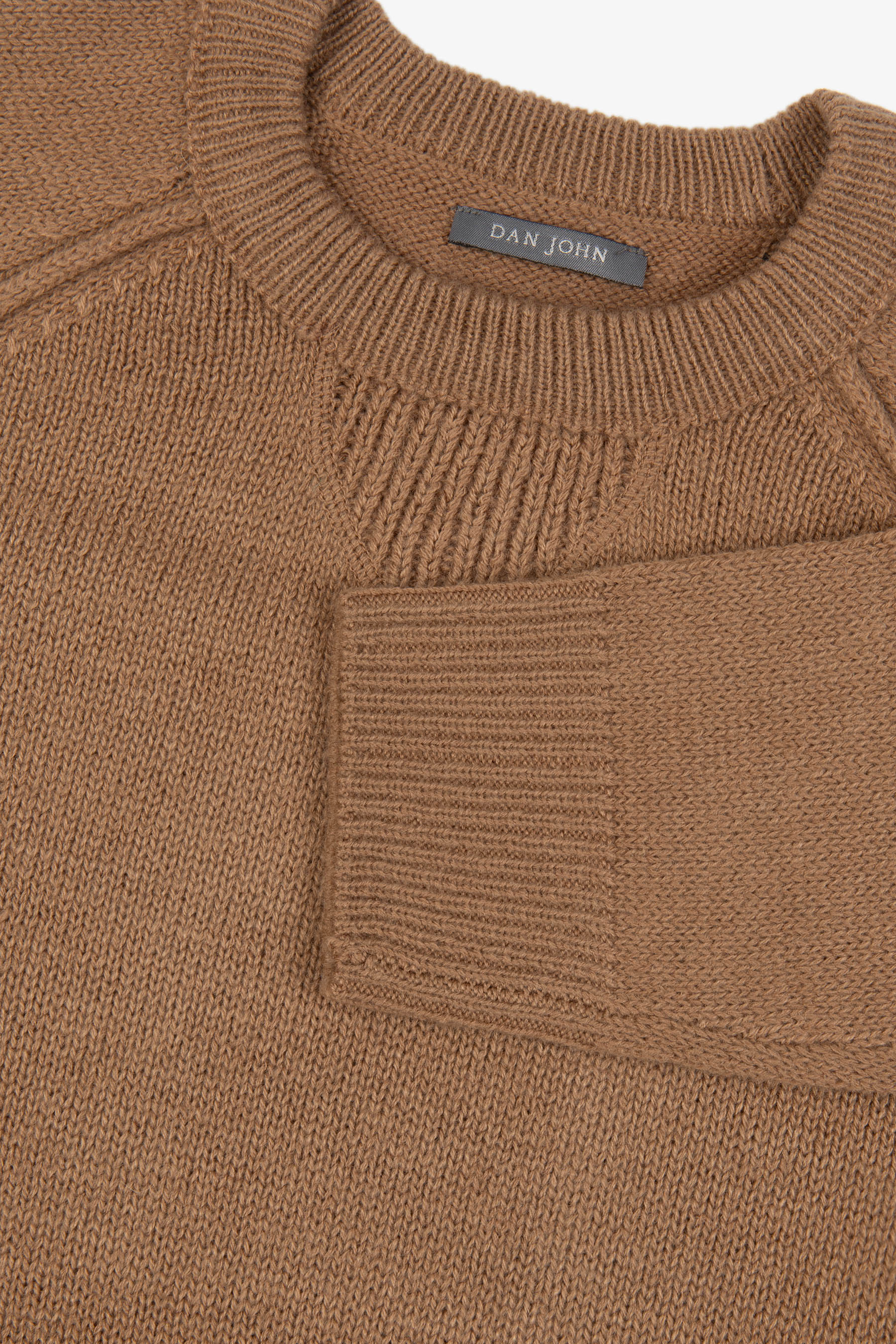 Maglia raglan lambswool cammello-Dan John