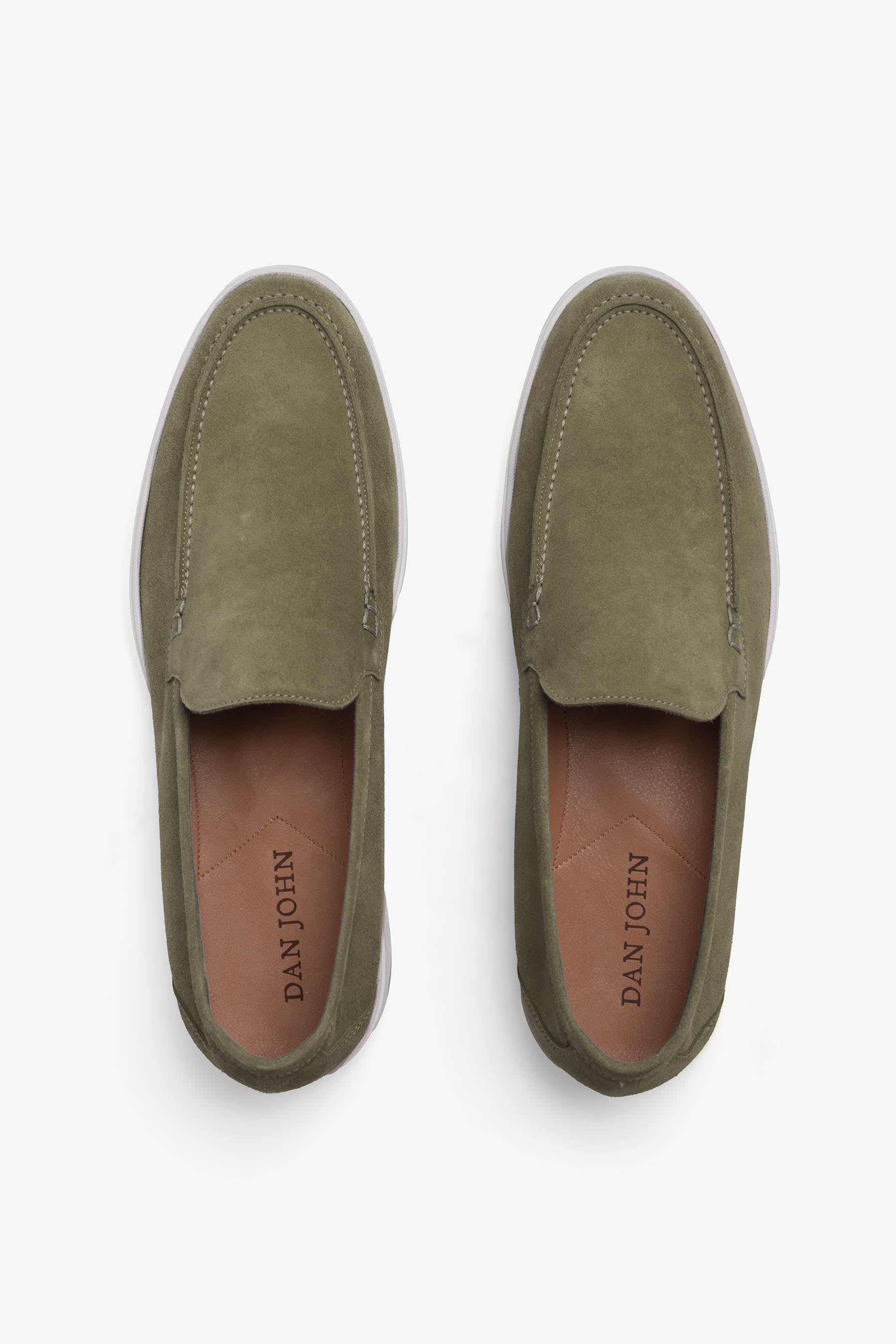 Mocassino scamosciato verde-Dan John