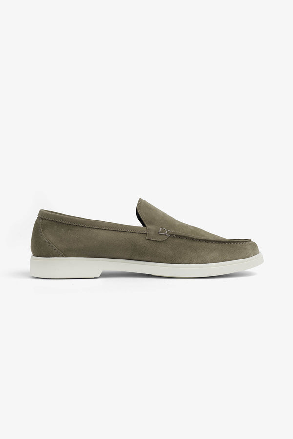 Mocassino scamosciato verde-Dan John