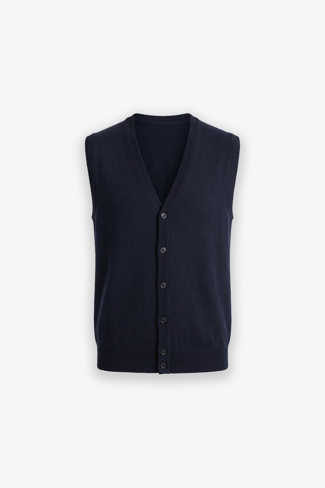 Gilet in maglia blu