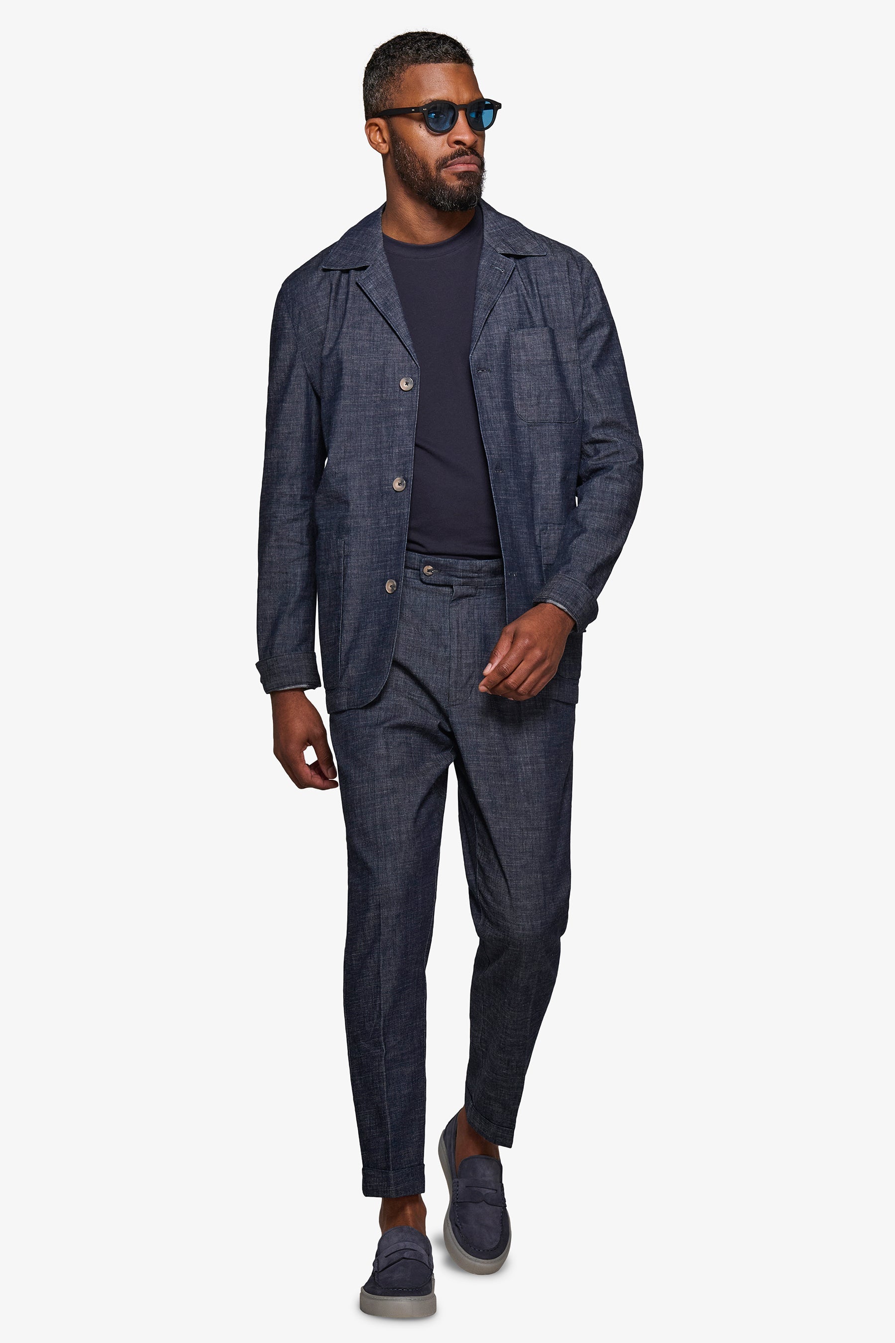 Overshirt da abito denim "Shibuya"-Dan John