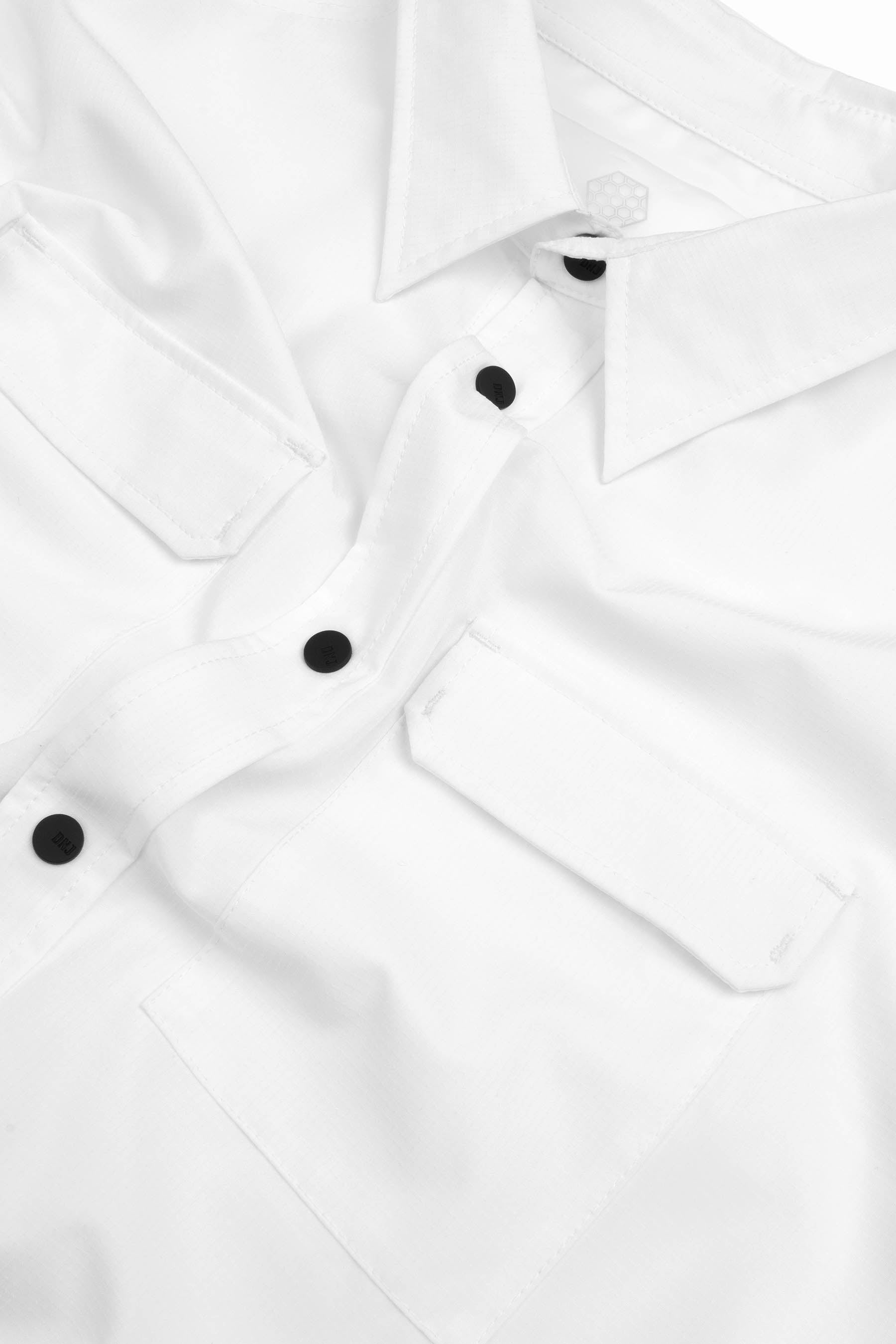 Overshirt in ripstop tecnica DNJ bianca-Dan John