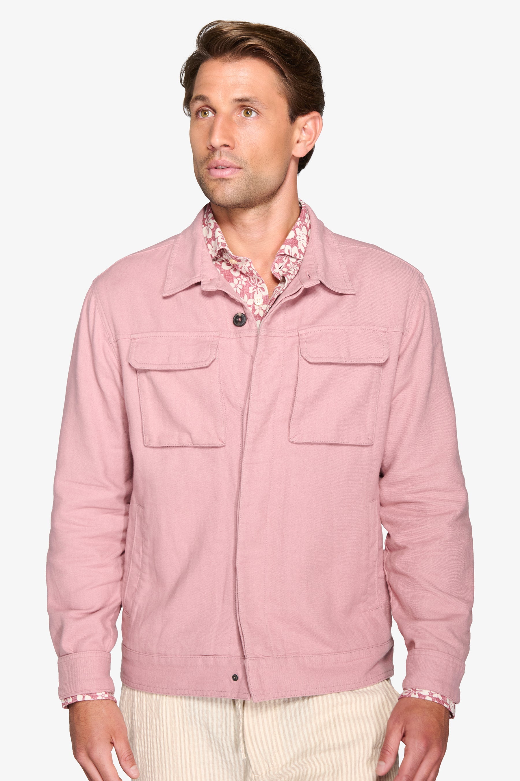 Overshirt misto lino Tropea-Dan John