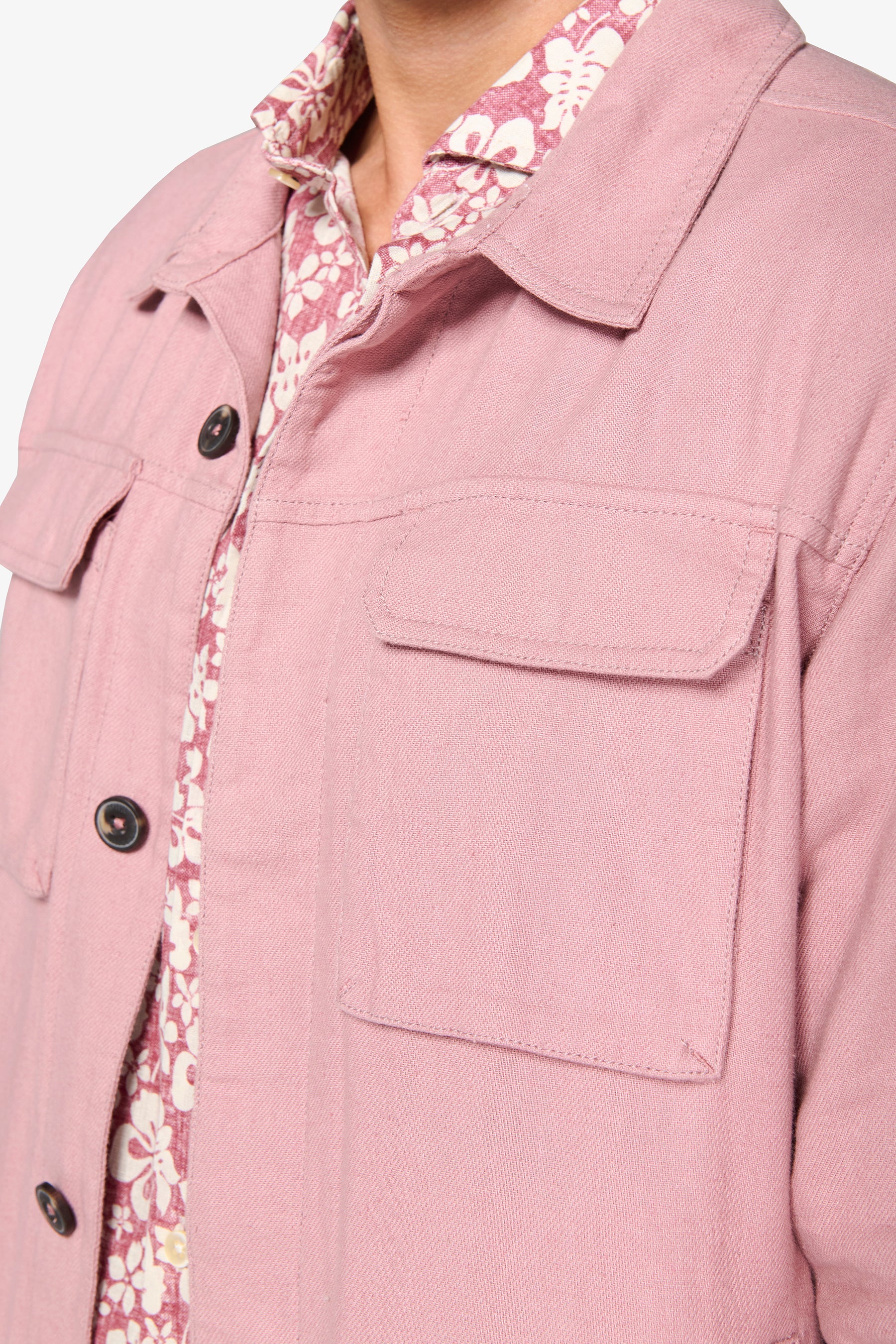 Overshirt misto lino Tropea-Dan John