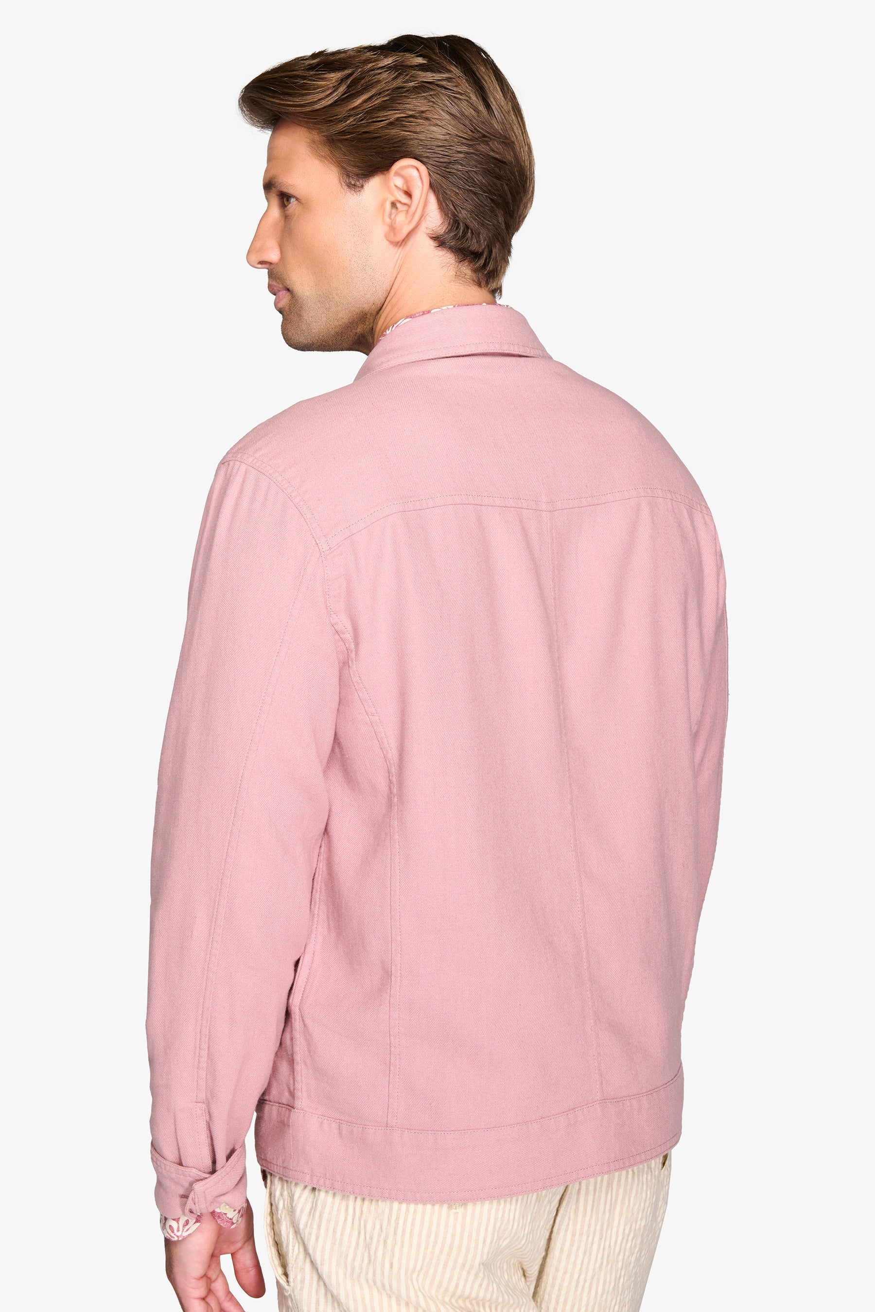 Overshirt misto lino Tropea-Dan John